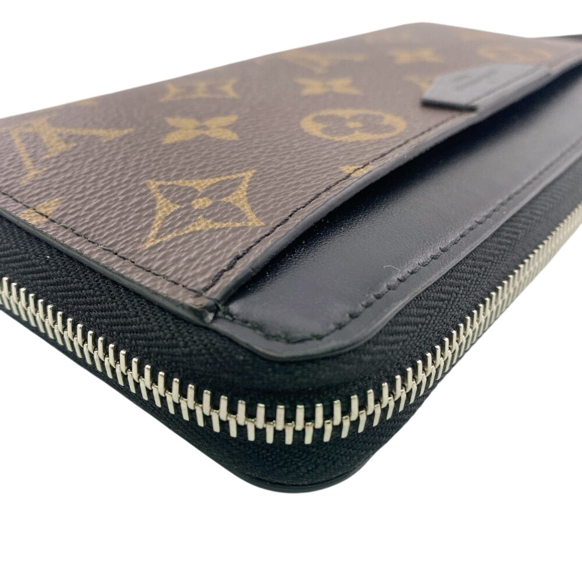 Louis Vuitton Brown Monogram Canvas Leather Long Wallet (Bi-Fold) (Pre-Owned)