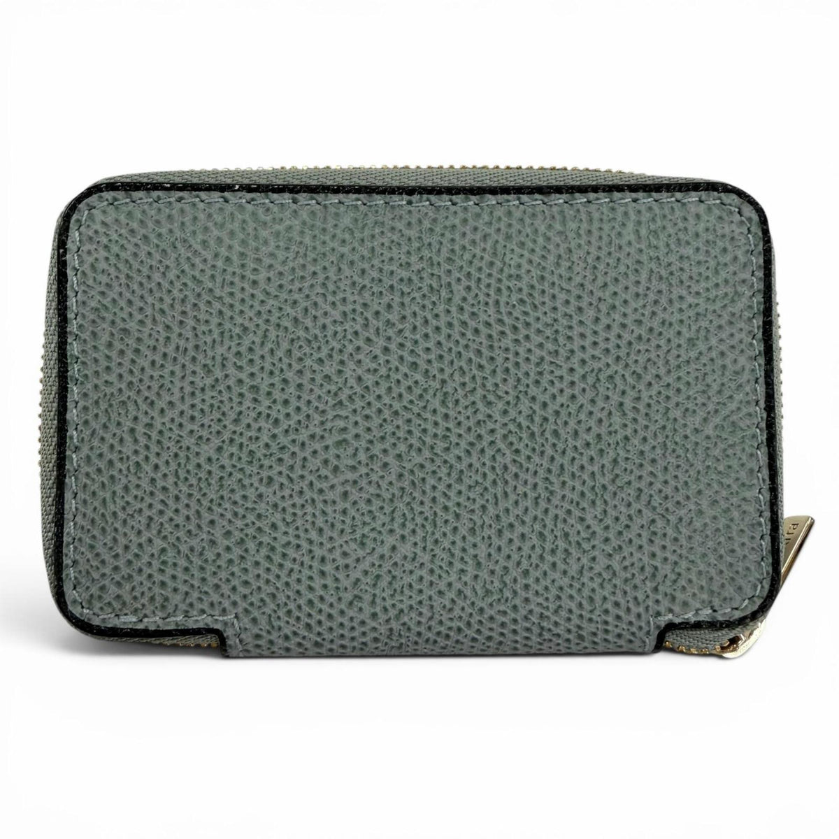 Valextra Blue Gray Leather Coin Purse/Coin Case (Pre-Owned)