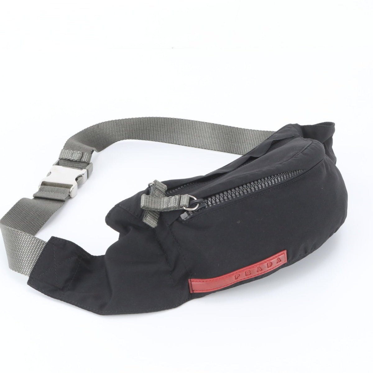 Pradasports Black Pouch Shoulder Bag Sling Bag (Pre-Owned)