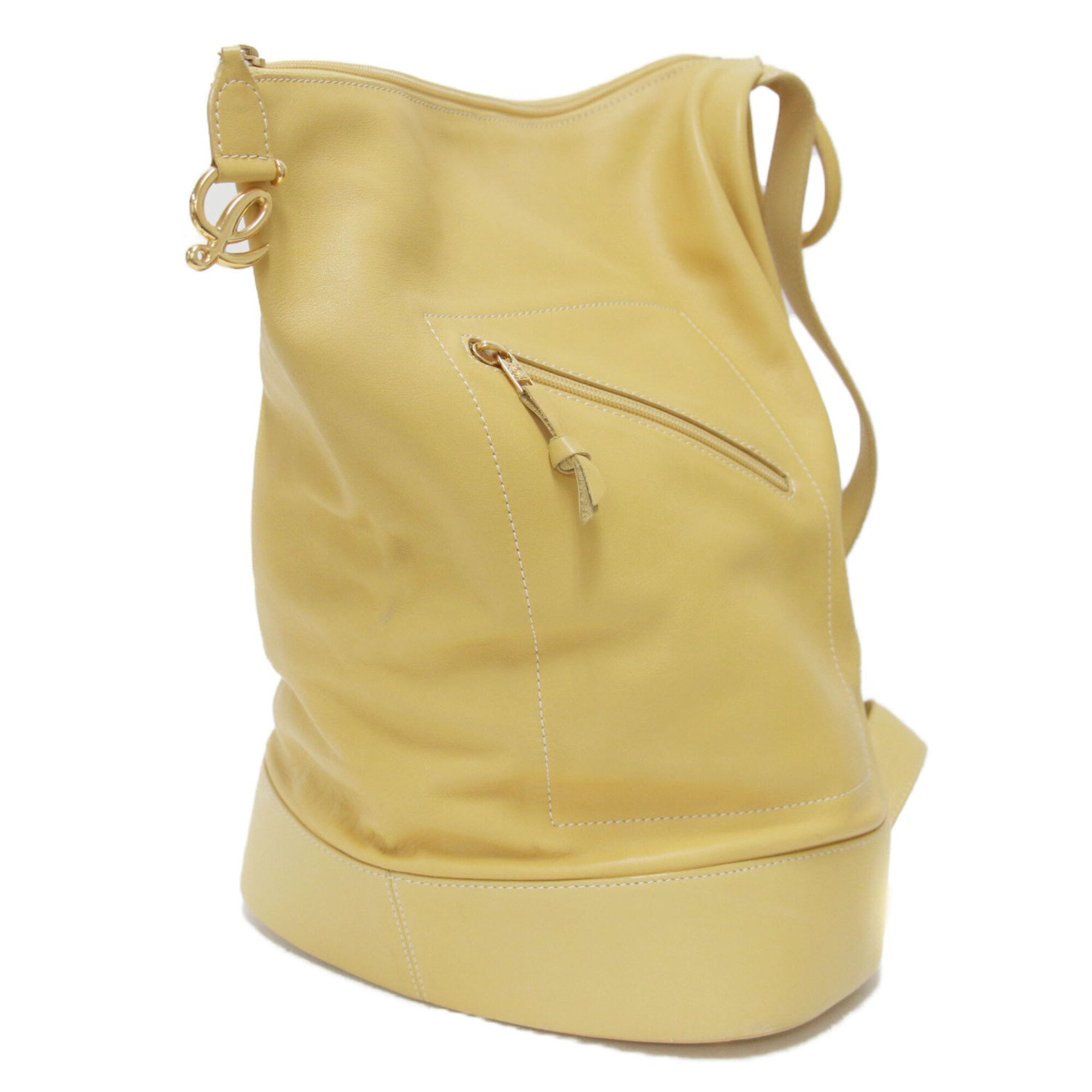 Loewe Yellow Leather Backpack (Pre-Owned)