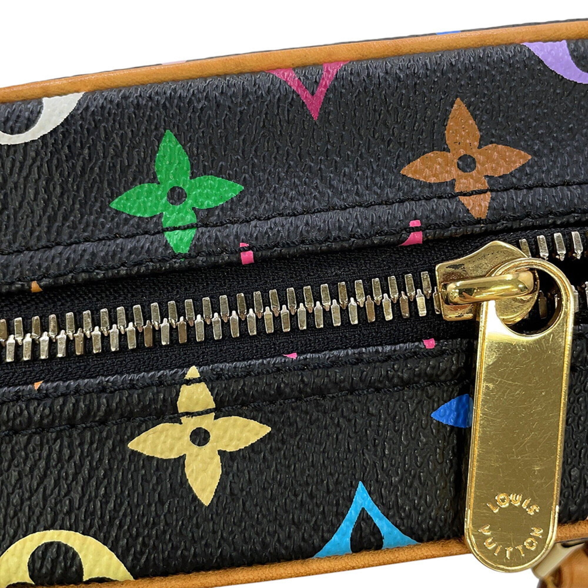 Louis Vuitton Monogram Multicolore Beige Black Noir Monogram Multicolore Handbag (Pre-Owned)