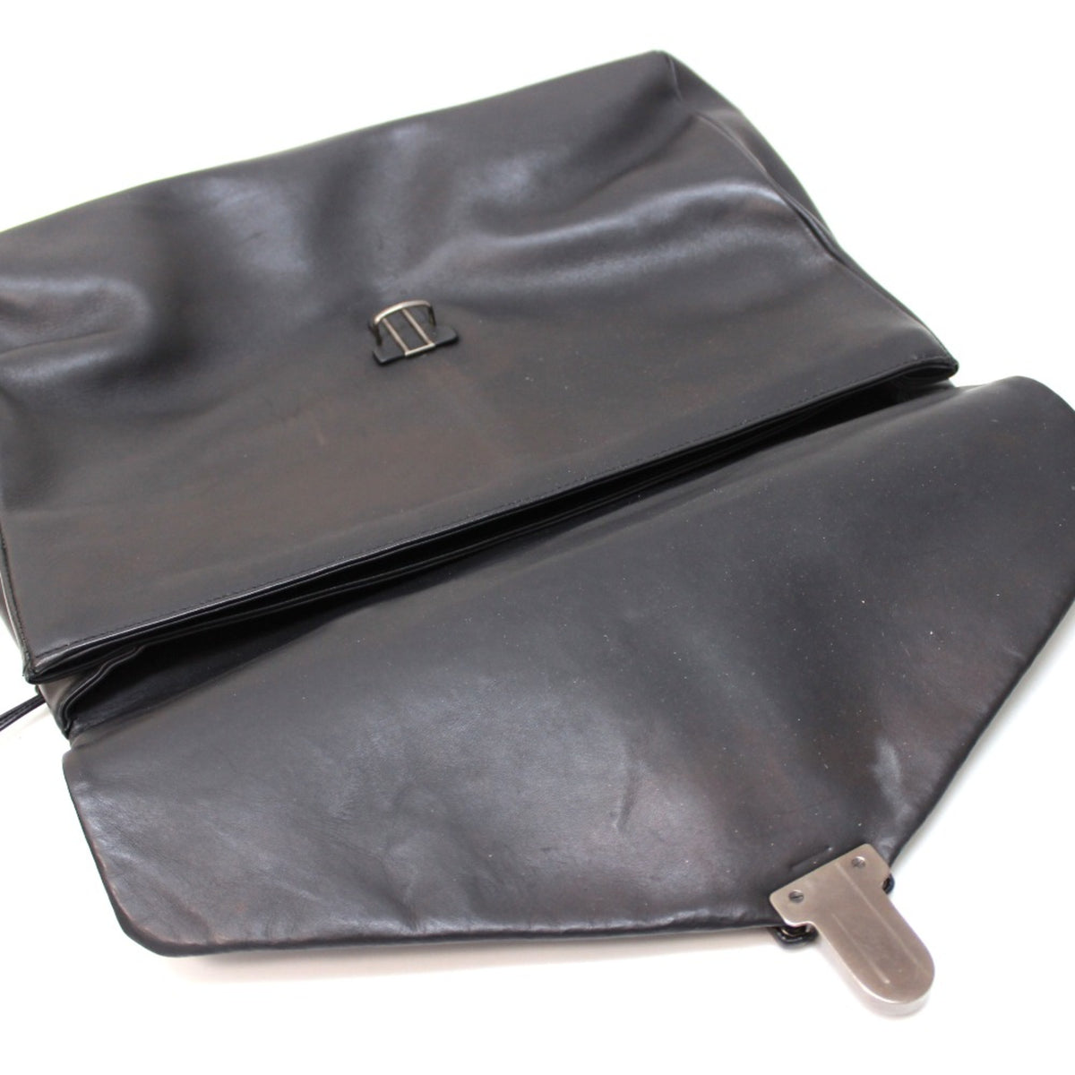 Bottega Veneta Black Leather Briefcase (Pre-Owned)