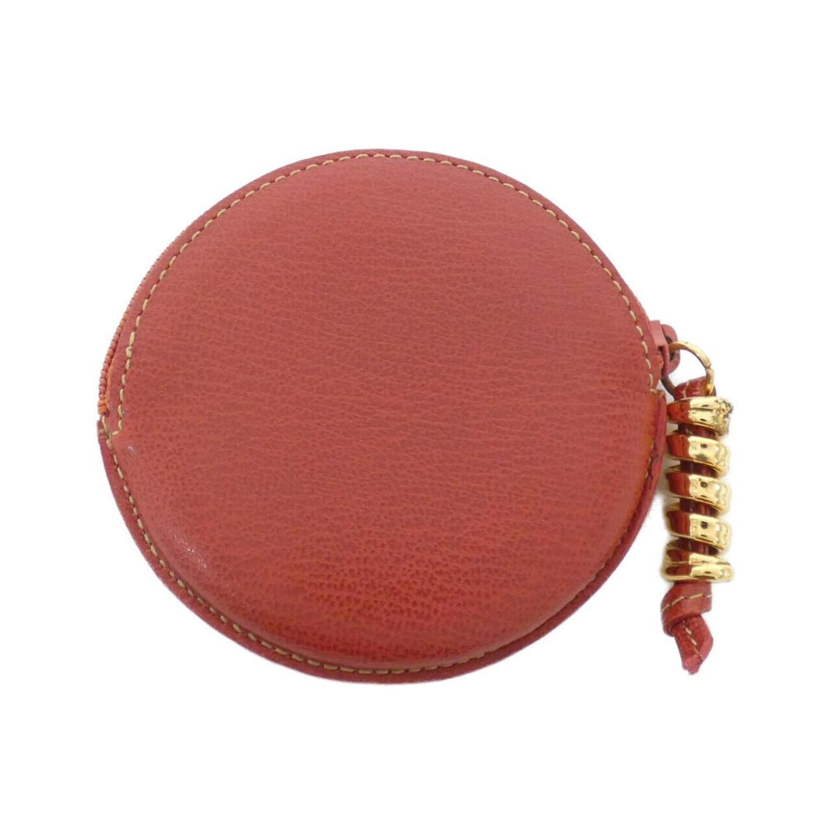 Loewe Red Color Leather Coin Purse/Coin Case (Pre-Owned)