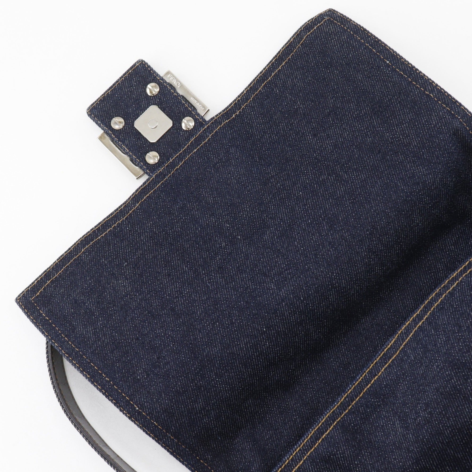 Fendi Navy Denim Shoulder Bag (Pre-Owned)