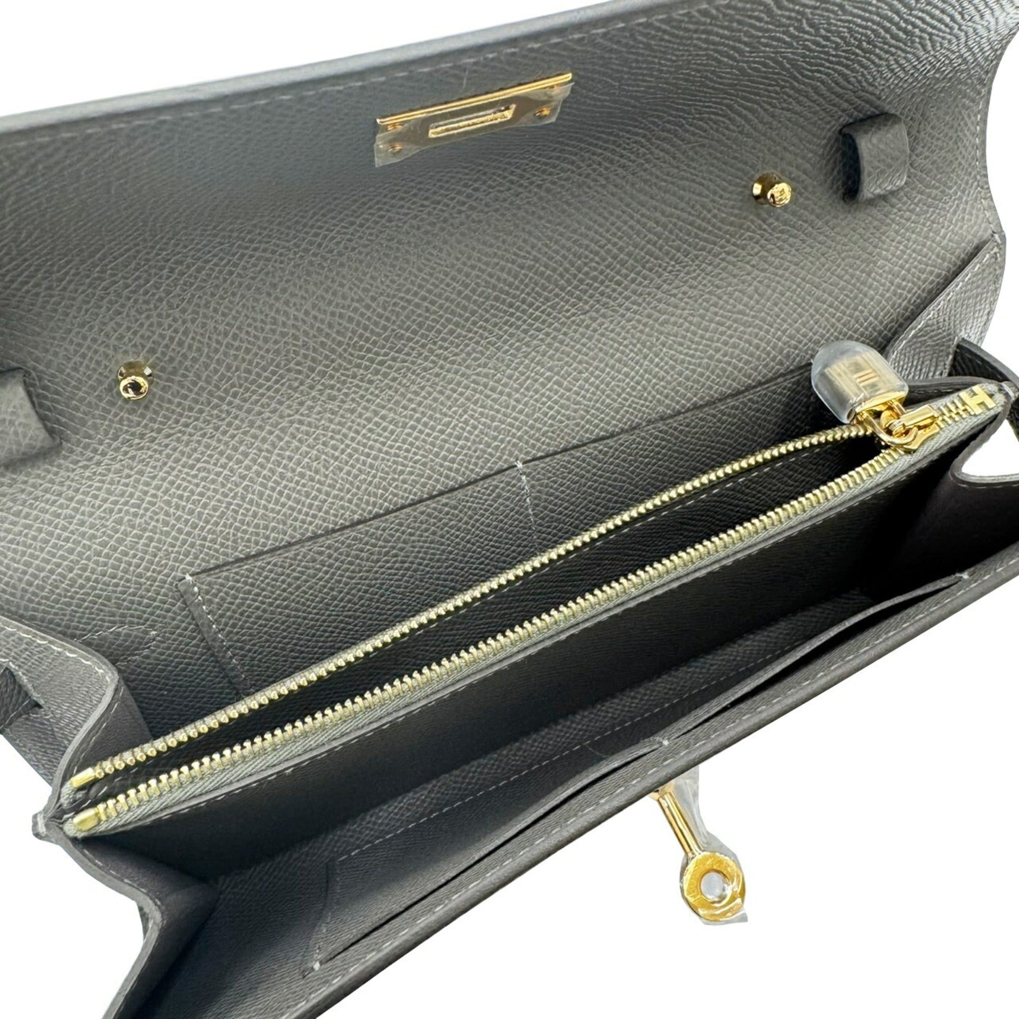 Hermes Epsom Leather Chain/Shoulder Wallet (Pre-Owned)