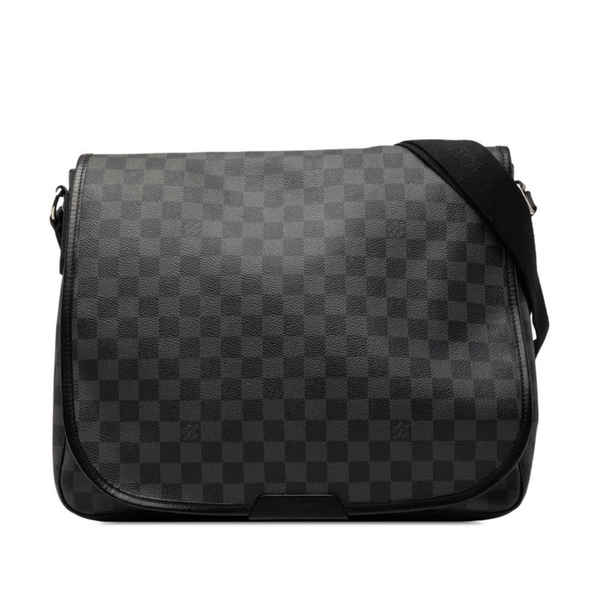 Louis Vuitton Black Pvc Leather Shoulder Bag (Pre-Owned)
