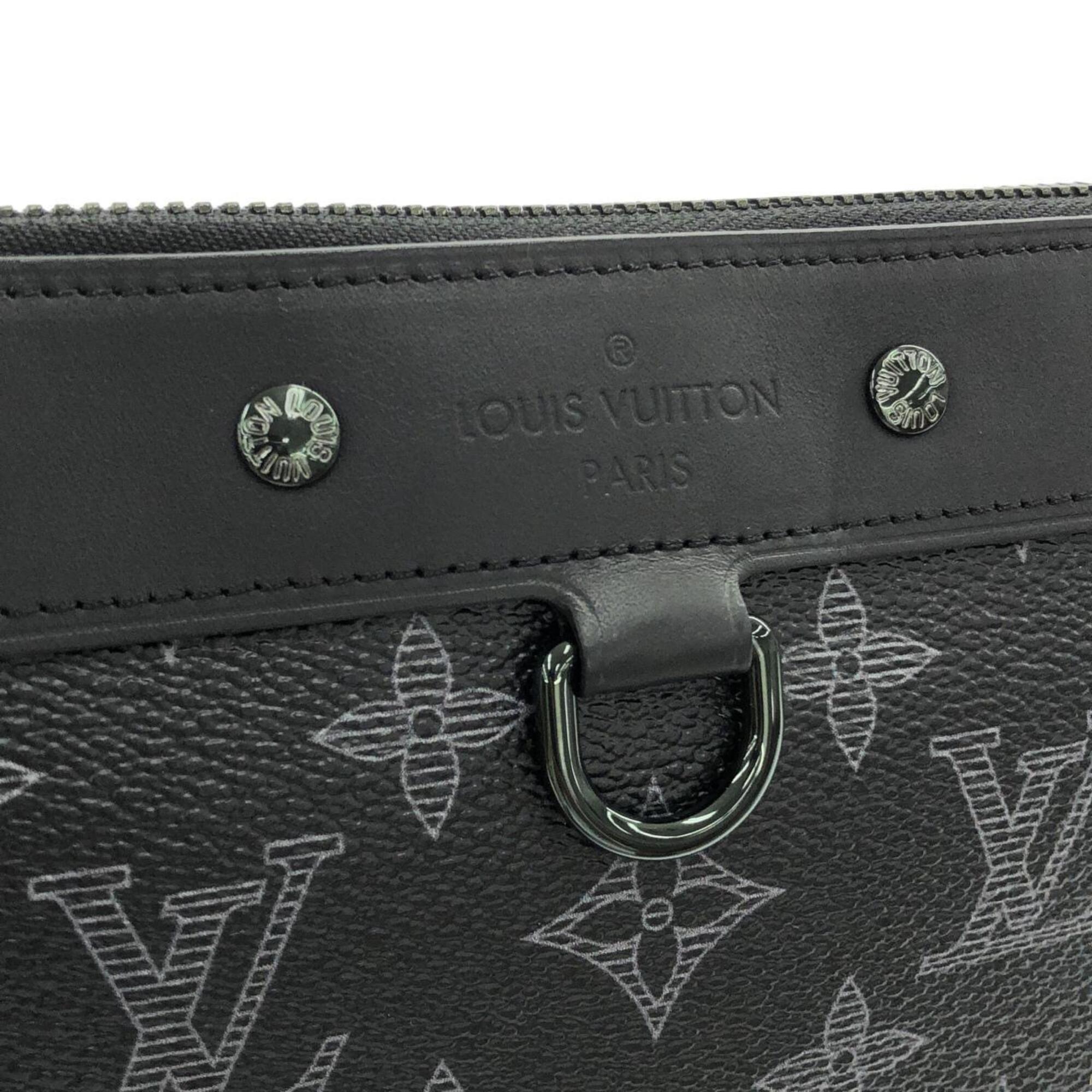 Louis Vuitton Black Coated Canvas Leather Handbag Pochette (Pre-Owned)