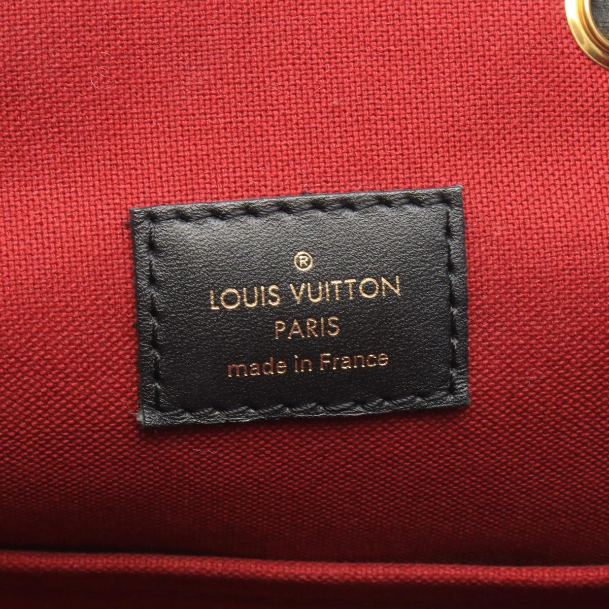 Louis Vuitton Black Brown Pvc Leather Backpack Handbag (Pre-Owned)