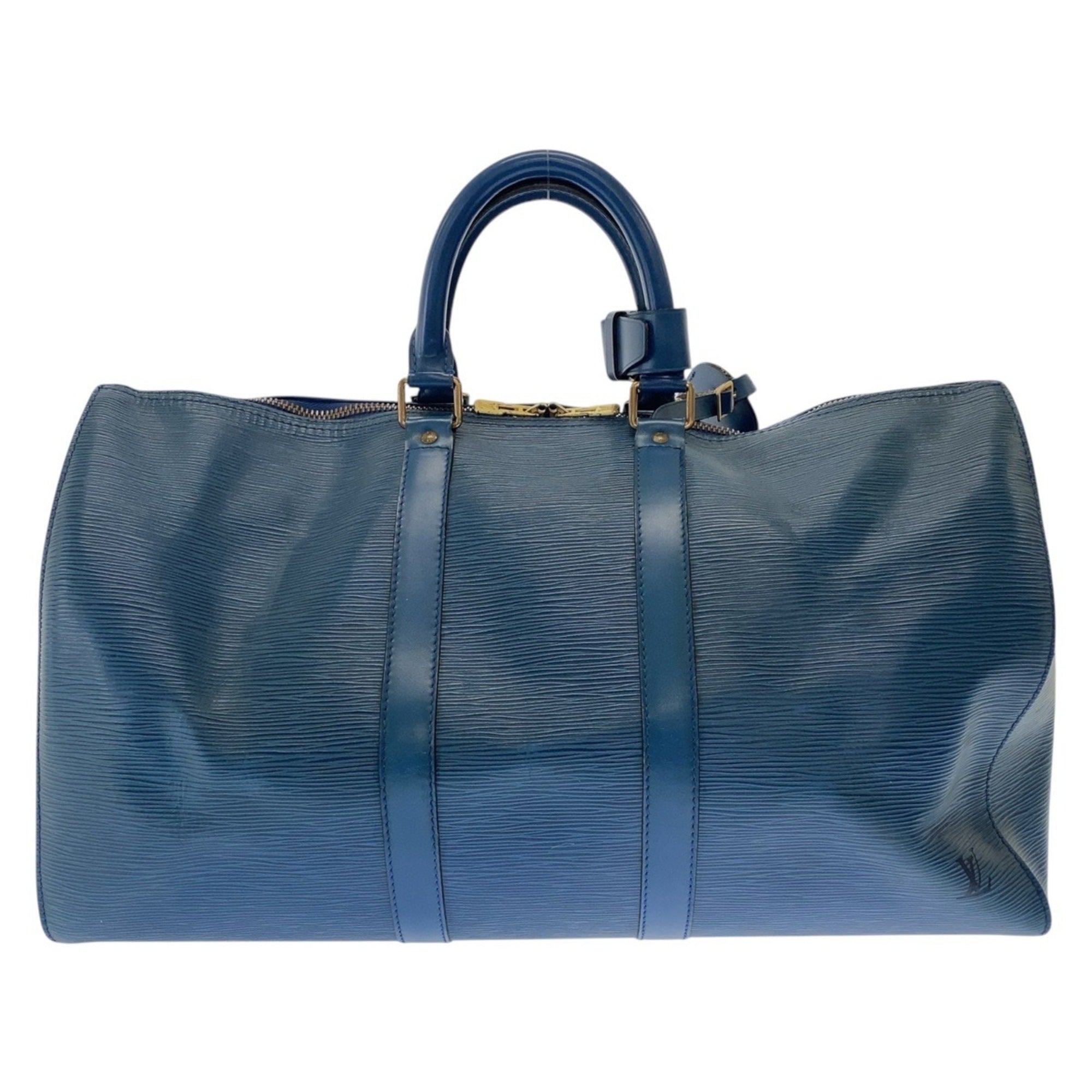 Louis Vuitton Blue Epi Leather Boston Bag (Pre-Owned)
