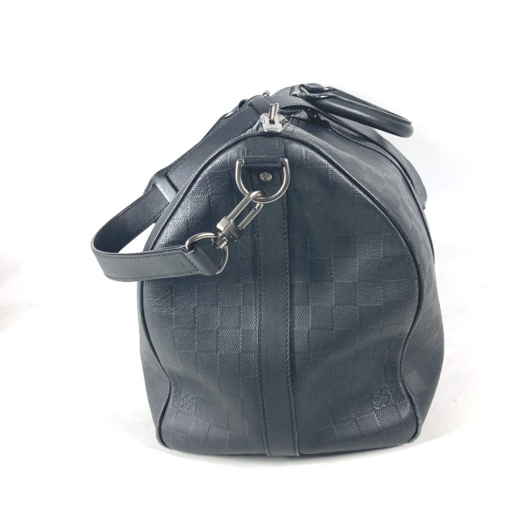 Louis Vuitton Black Onyx Damier Infini Boston Bag Shoulder Bag (Pre-Owned)