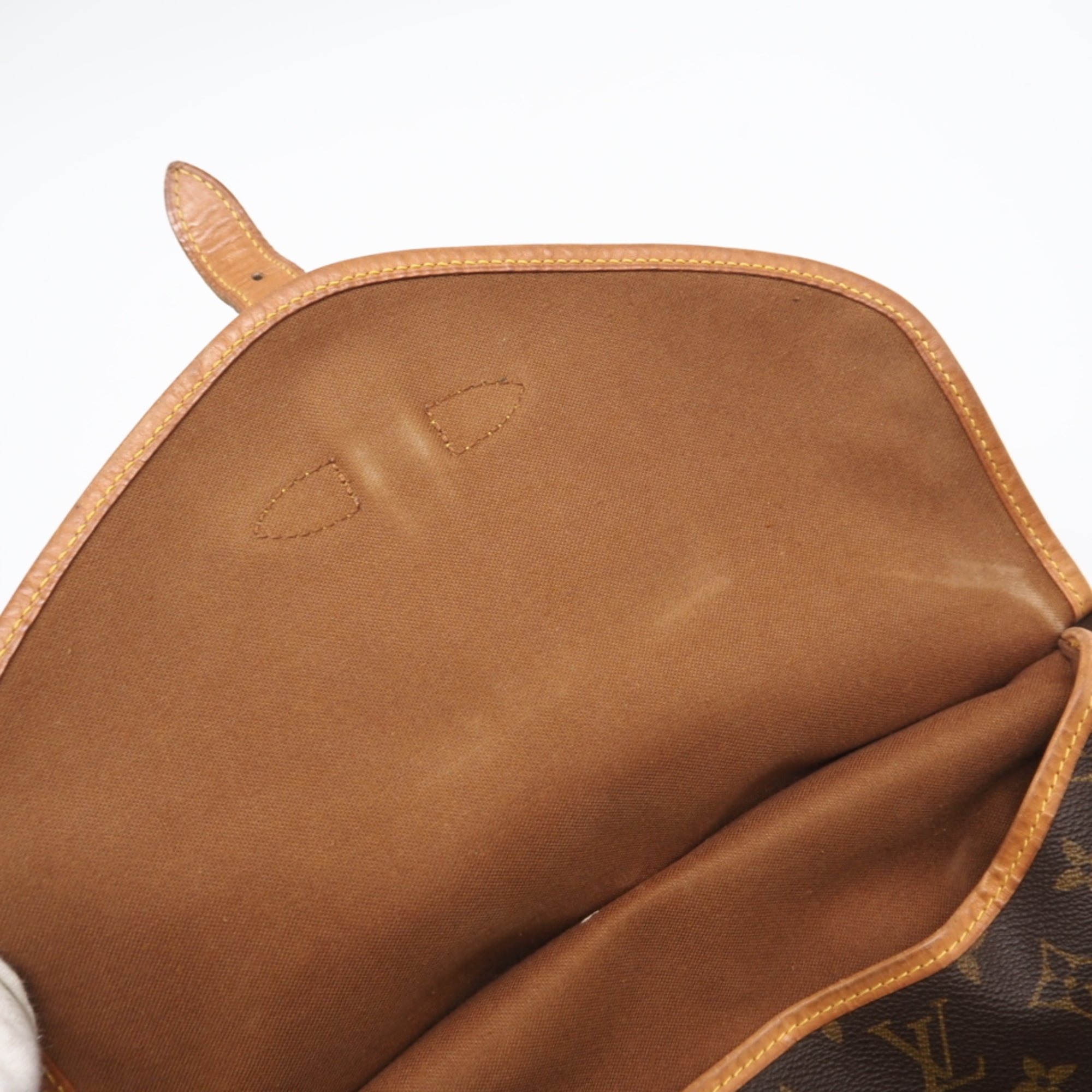 Louis Vuitton Monogram Brown Coated Canvas Leather Shoulder Bag (Pre-Owned)