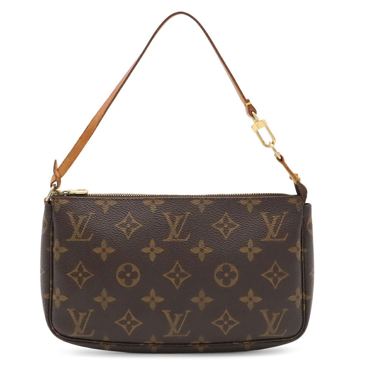 Louis Vuitton Brown Monogram Canvas Handbag Pochette Pouch (Pre-Owned)
