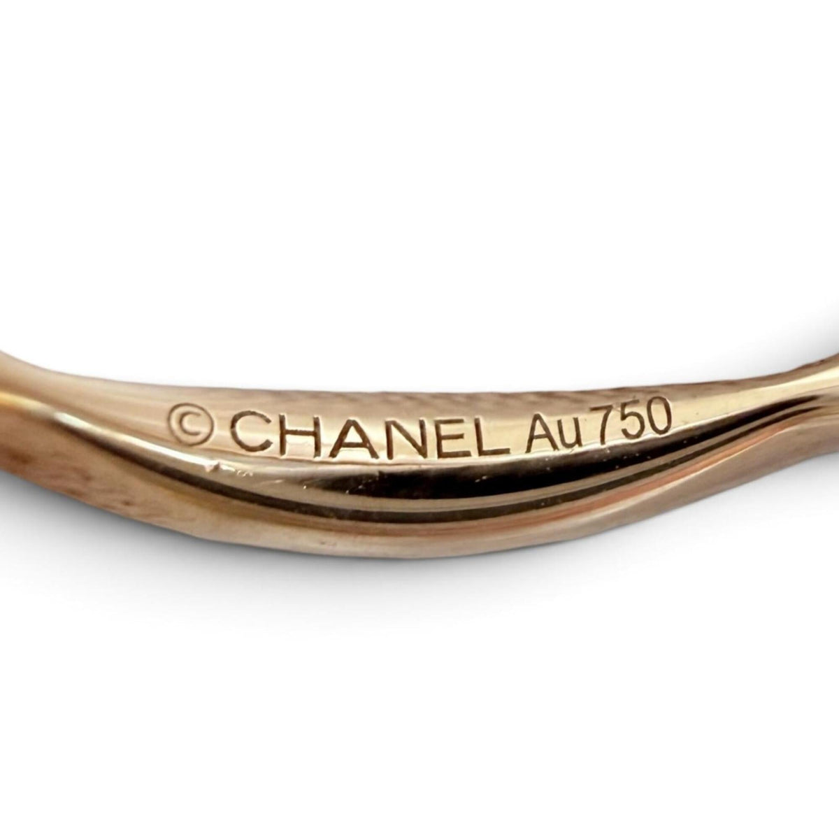 Chanel Pink Gold Pink Gold (18K) Band Ring (Pre-Owned)