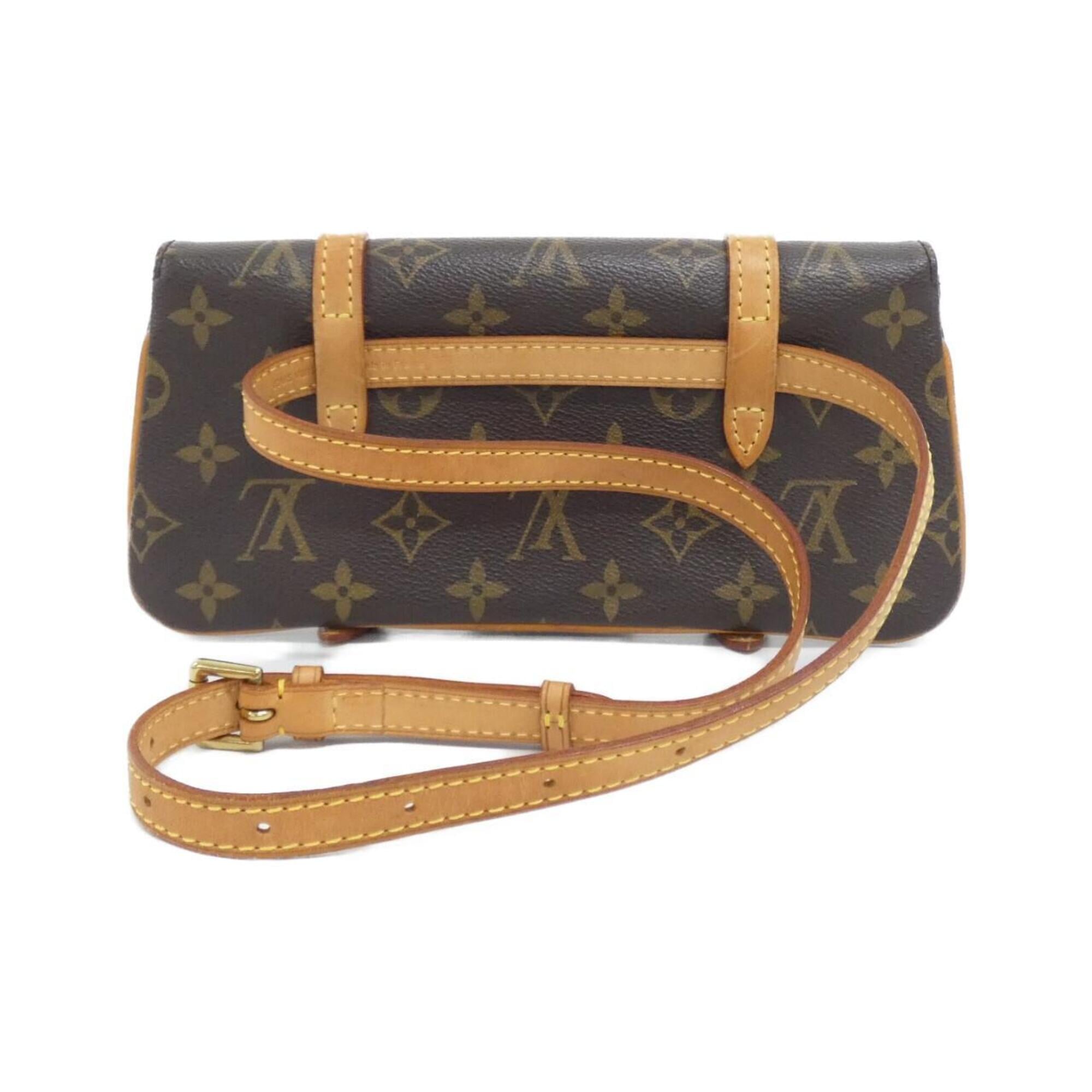 Louis Vuitton Marron Coated Canvas Fanny Pack Pochette (Pre-Owned)