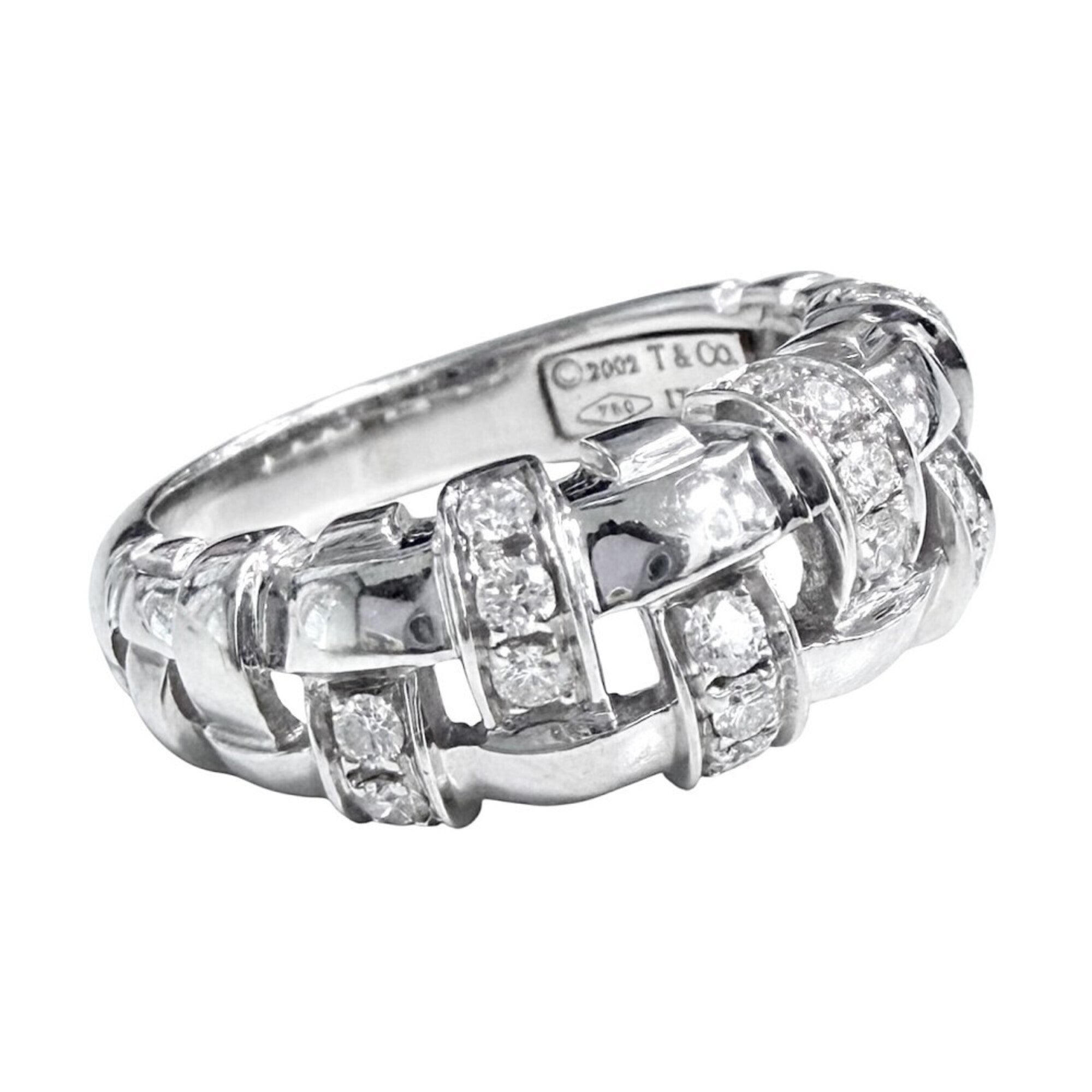 Tiffany White Gold (18K) Band Ring (Pre-Owned)