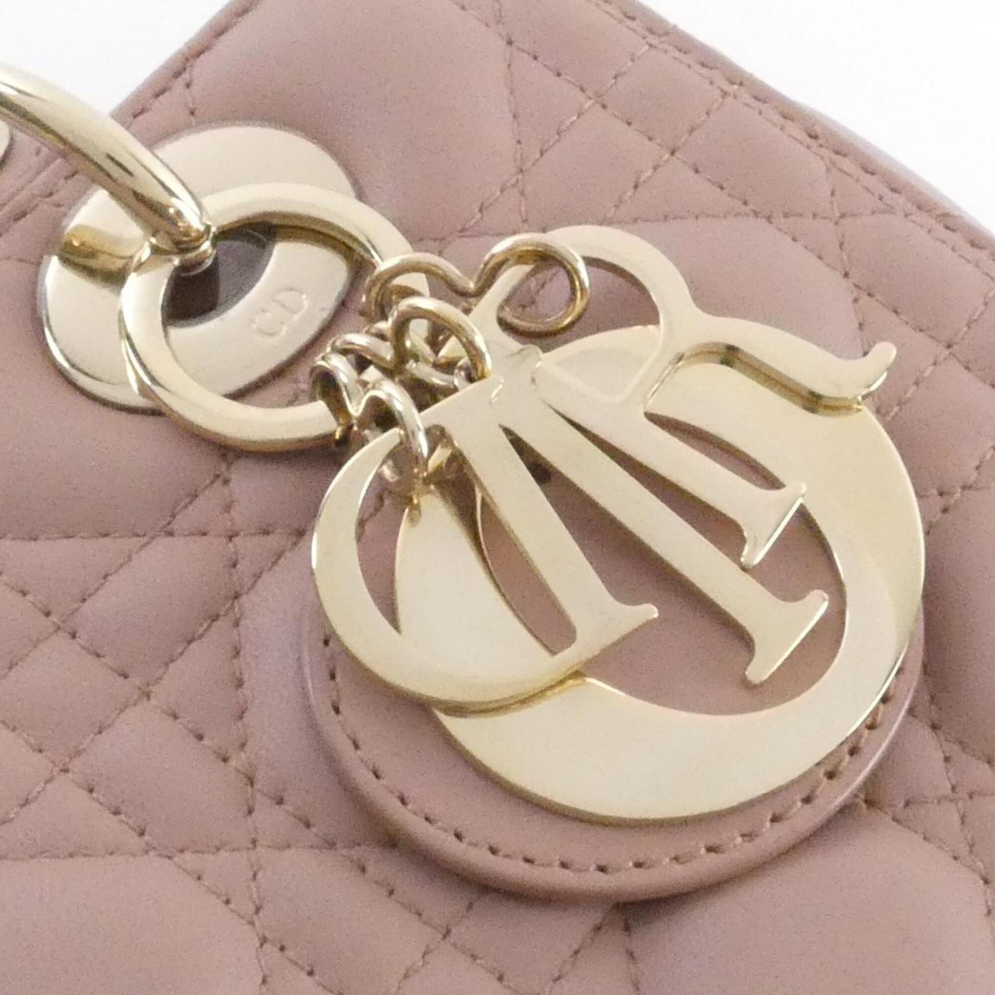Christian Dior Pink Leather Handbag (Pre-Owned)