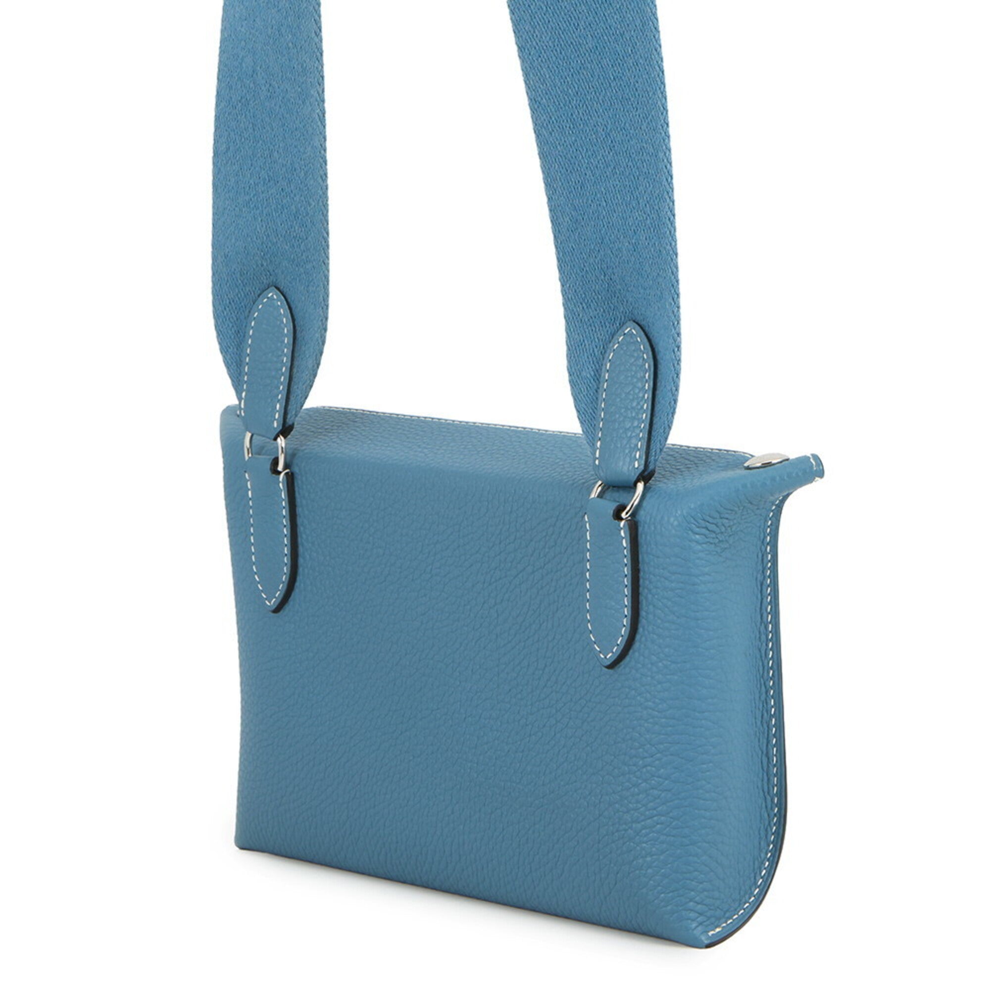Hermes Kara Blue Jean Togo Leather Handbag Shoulder Bag (Pre-Owned)