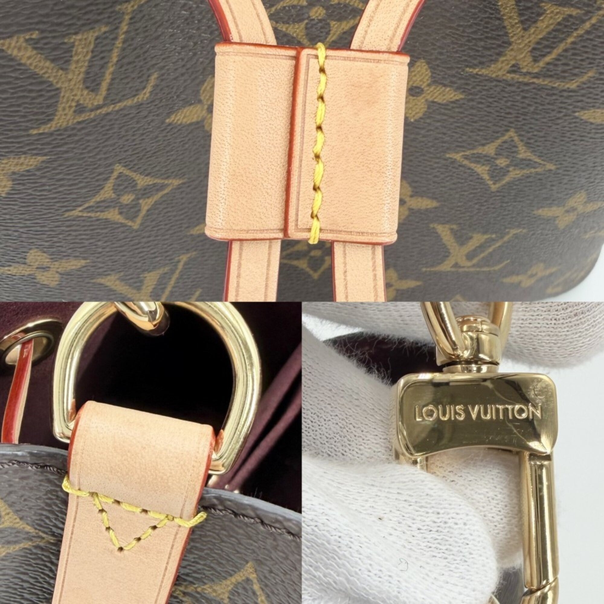 Louis Vuitton Brown Monogram Canvas Handbag Shoulder Bag (Pre-Owned)