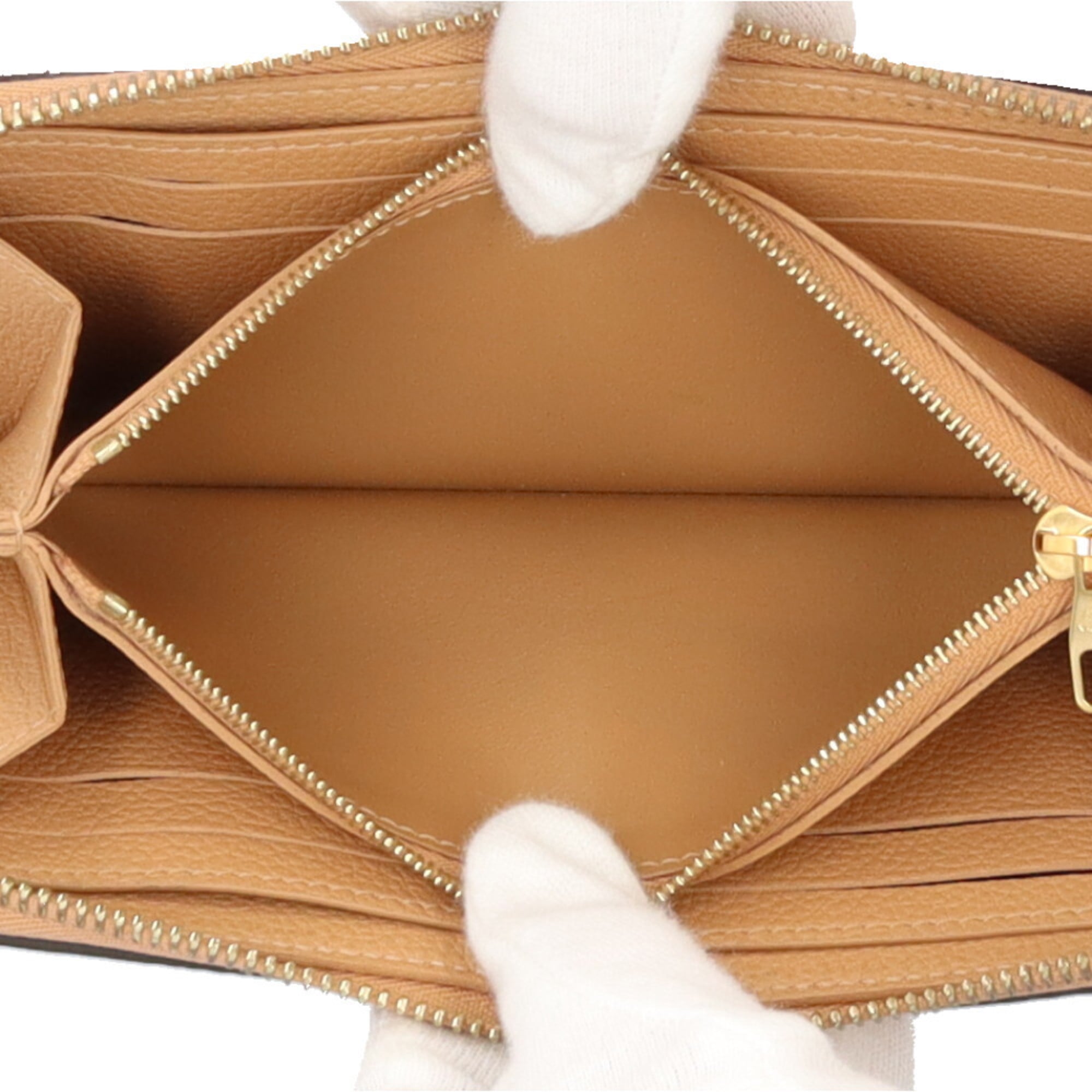 Louis Vuitton Monogram Empreinte Beige Galle Or Monogram Empreinte Coin Purse/Coin Case (Pre-Owned)