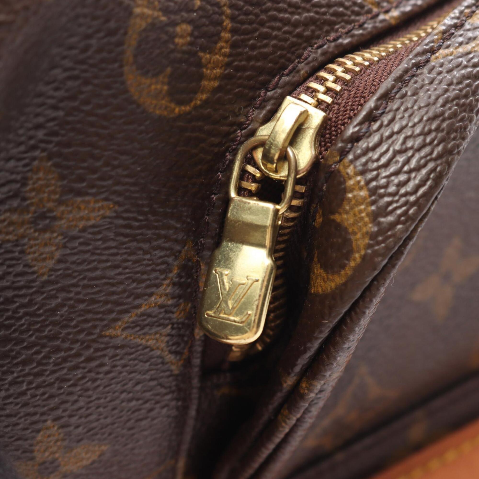 Louis Vuitton Brown Monogram Coated Canvas Backpack Handbag (Pre-Owned)
