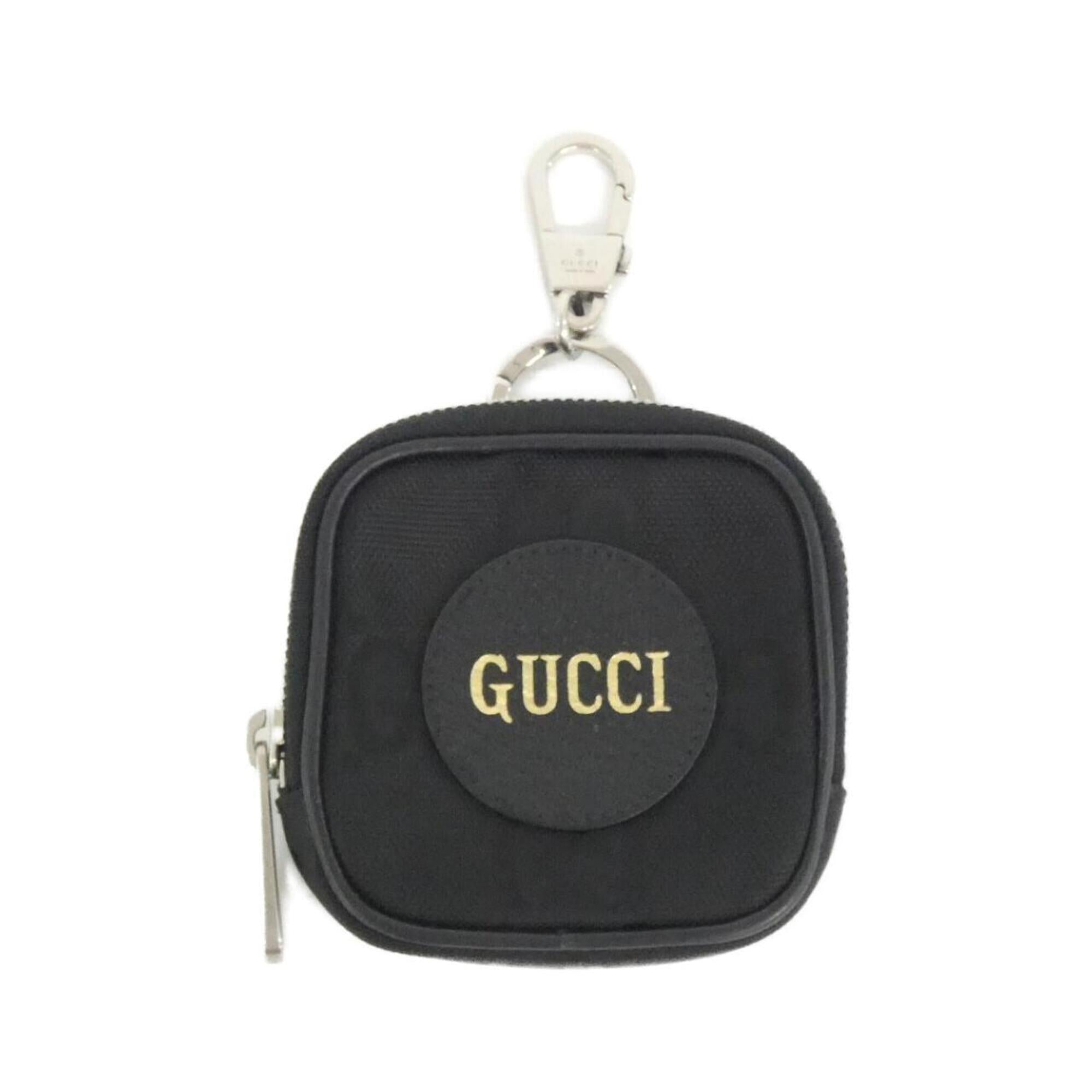 Gucci Black Nylon Leather Handbag Pouch (Pre-Owned)