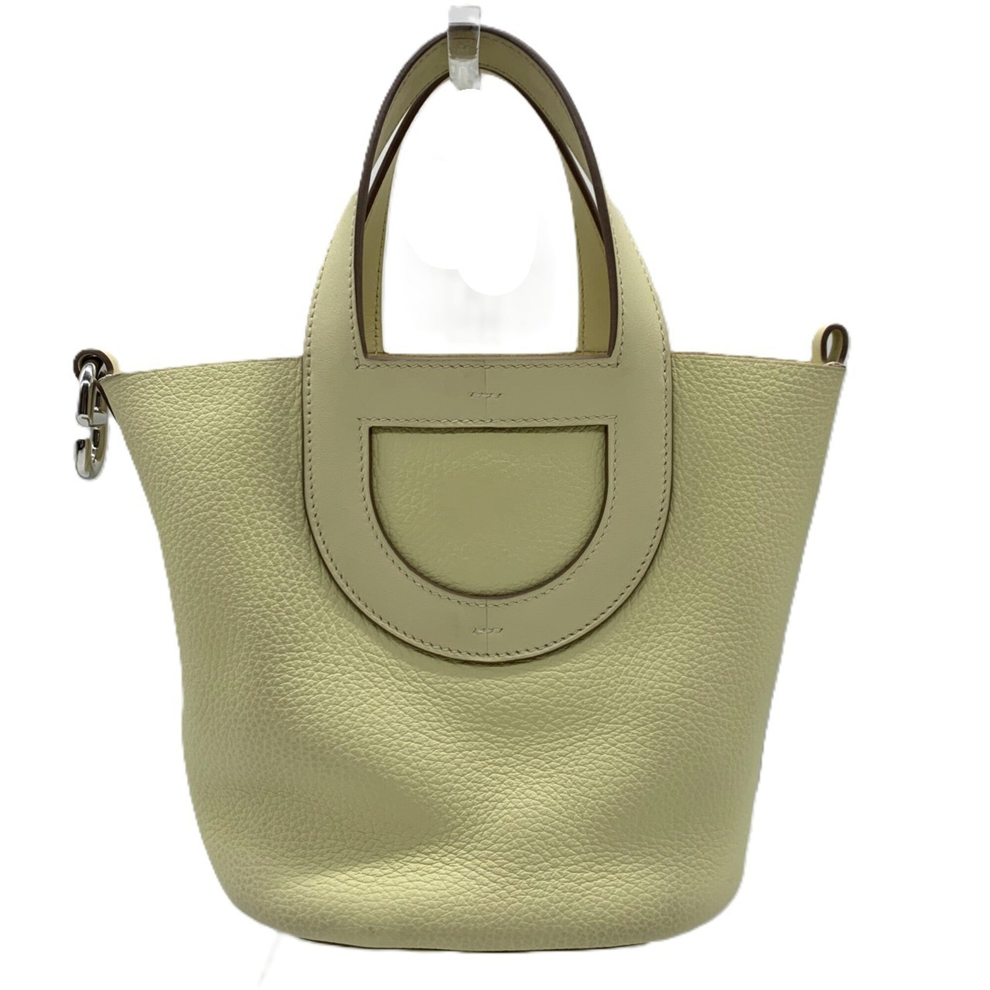 Hermes Yellow Taurillon Clemence Leather Handbag (Pre-Owned)