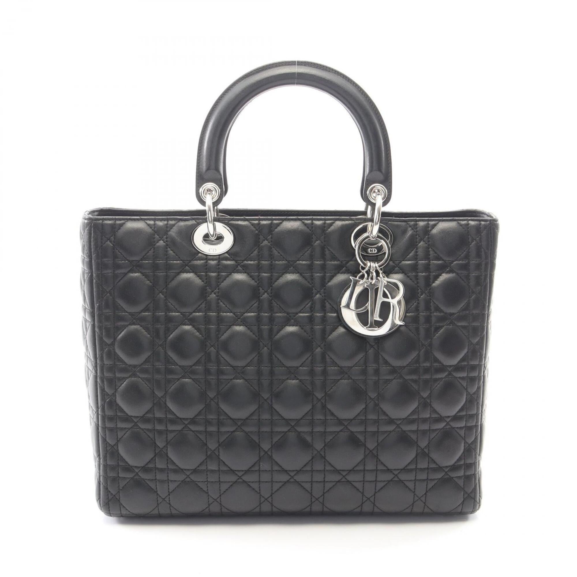 Christian Dior Black Leather Handbag (Pre-Owned)