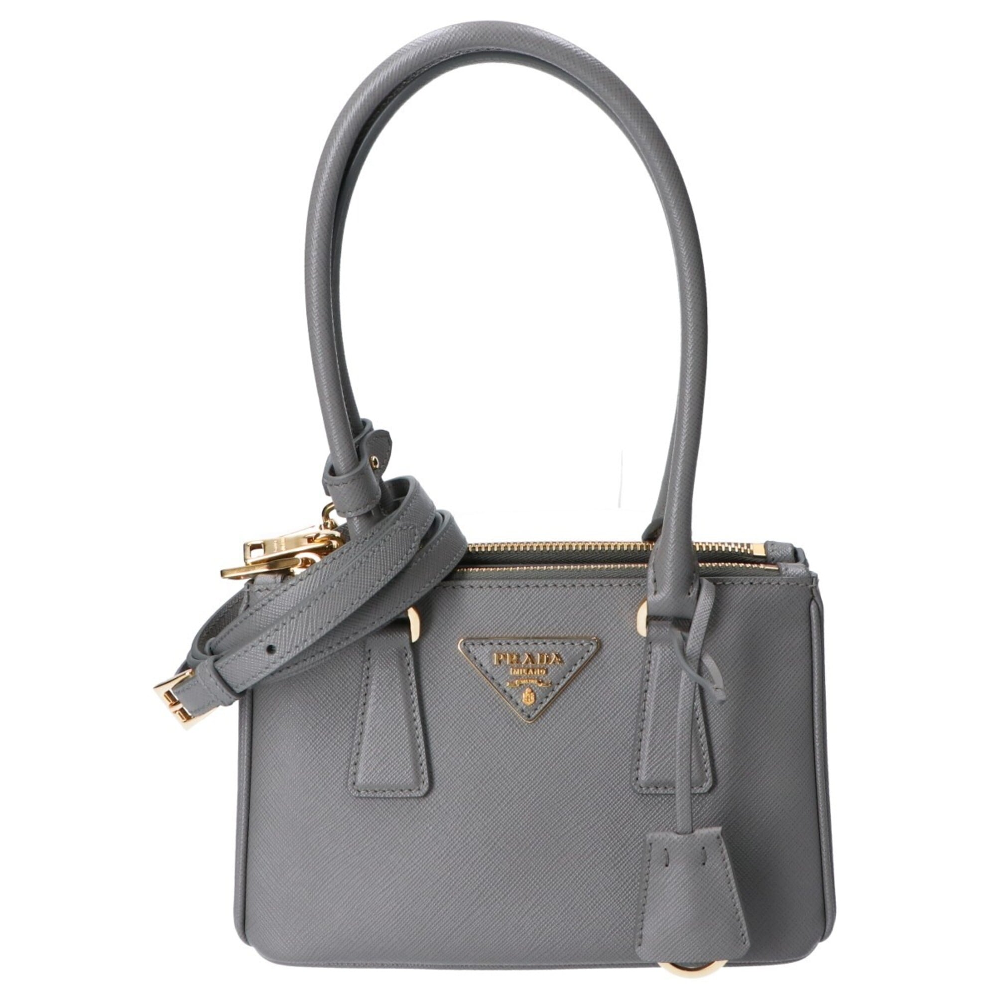 Prada Ardesia Leather Handbag (Pre-Owned)