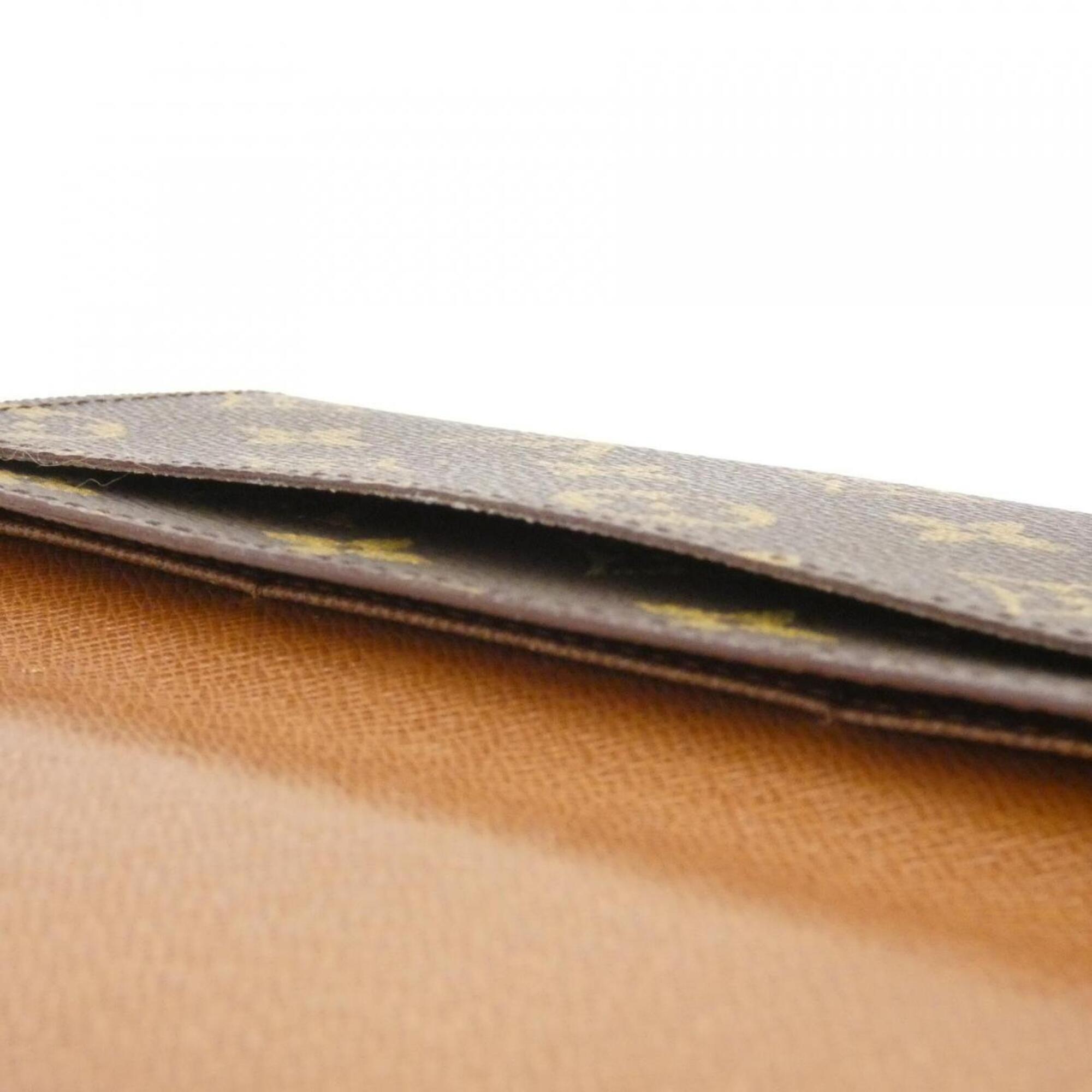 Louis Vuitton Brown Coated Canvas Long Bill Wallet (Bi-Fold) (Pre-Owned)