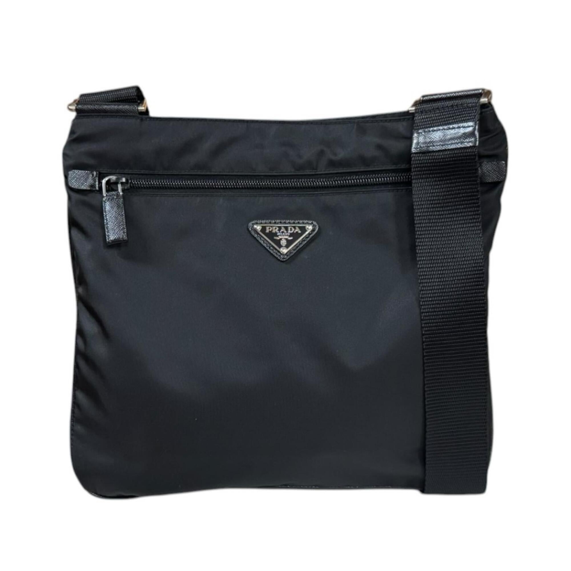 Prada Black Nero Nylon Shoulder Bag (Pre-Owned)