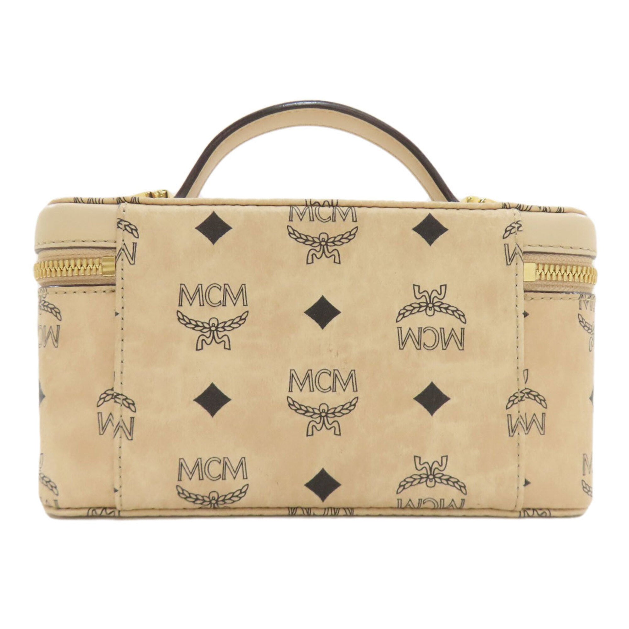 Mcm Beige Pvc Handbag (Pre-Owned)