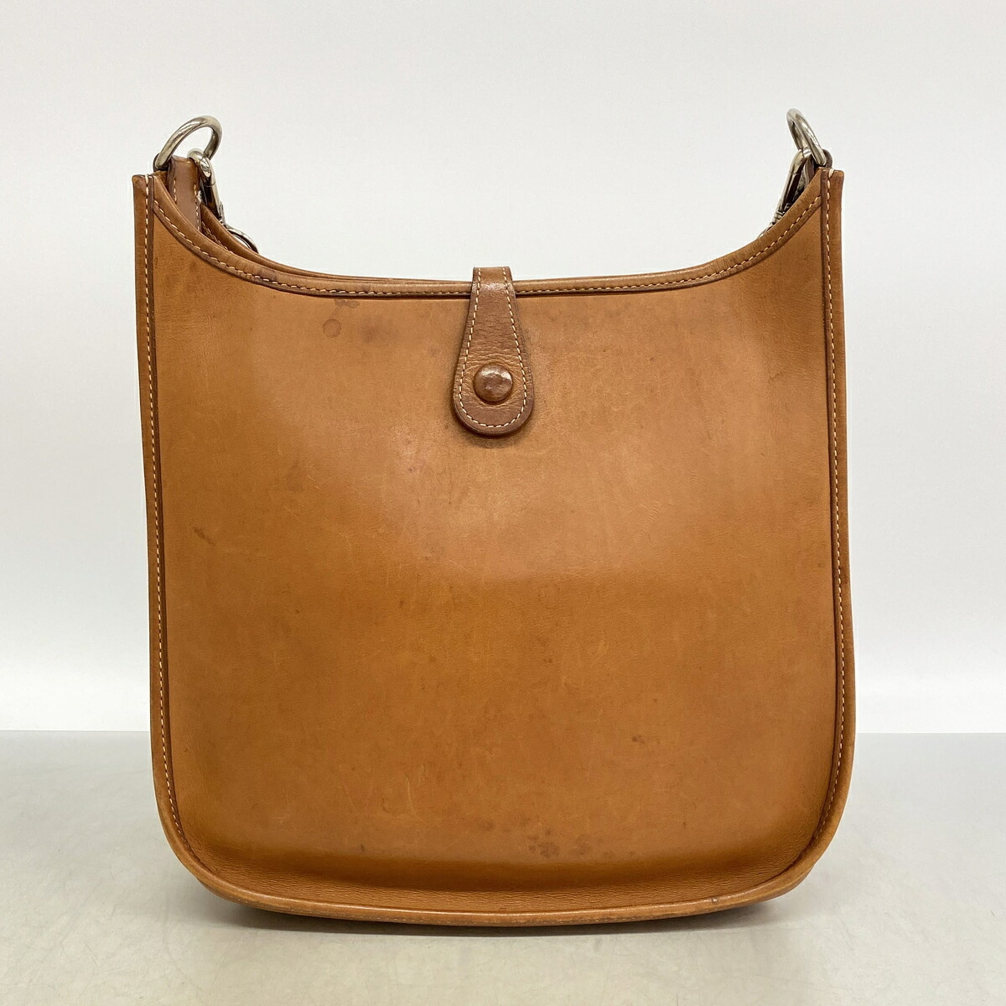 Hermes Natural Vache Leather Shoulder Bag (Pre-Owned)