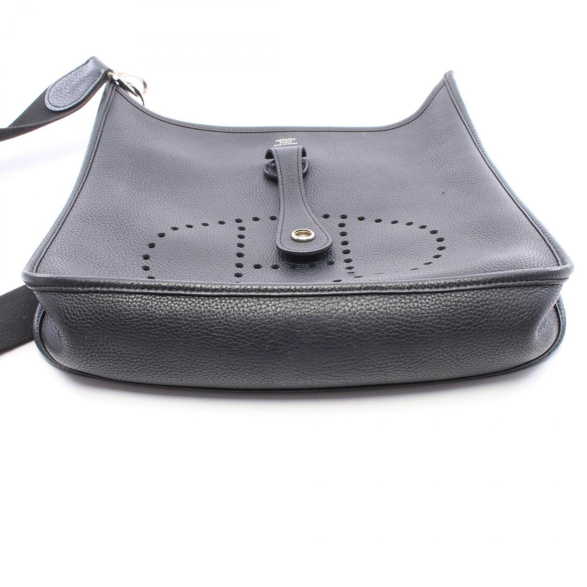 Hermes Black Taurillon Clemence Leather Handbag Shoulder Bag (Pre-Owned)