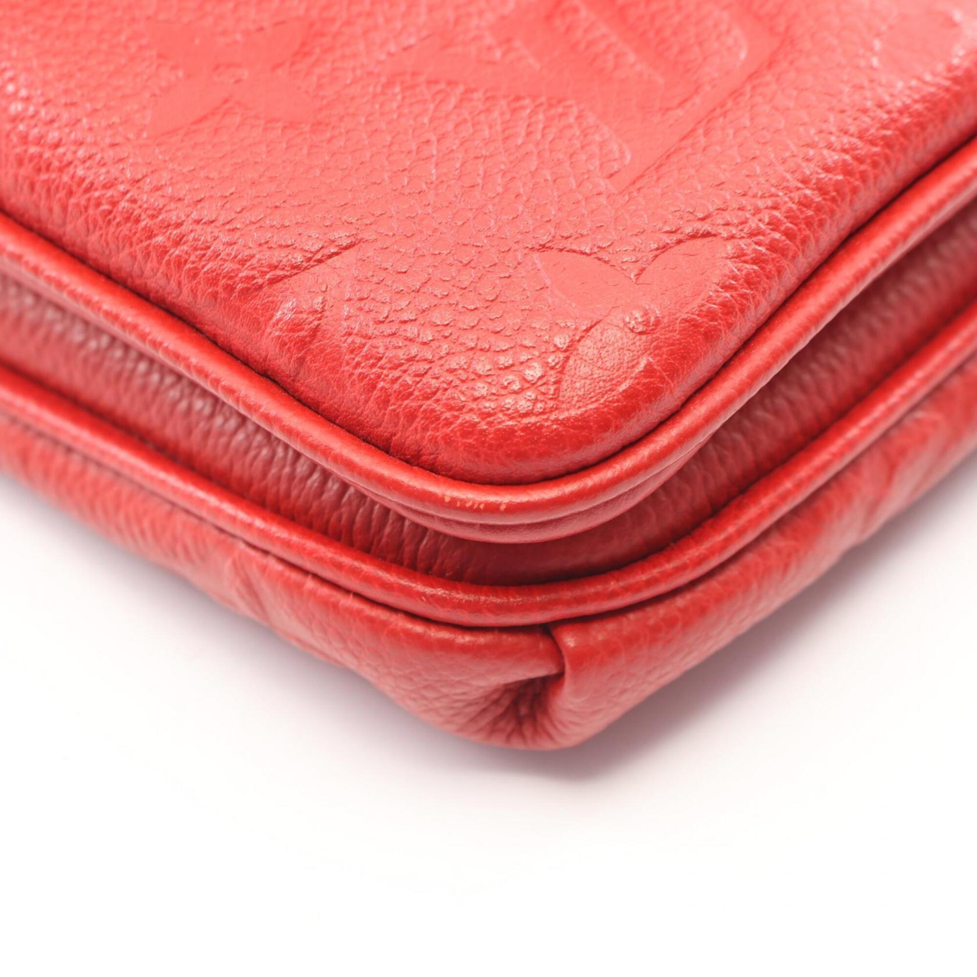 Louis Vuitton Cerise Red Color Monogram Empreinte Handbag Shoulder Bag (Pre-Owned)