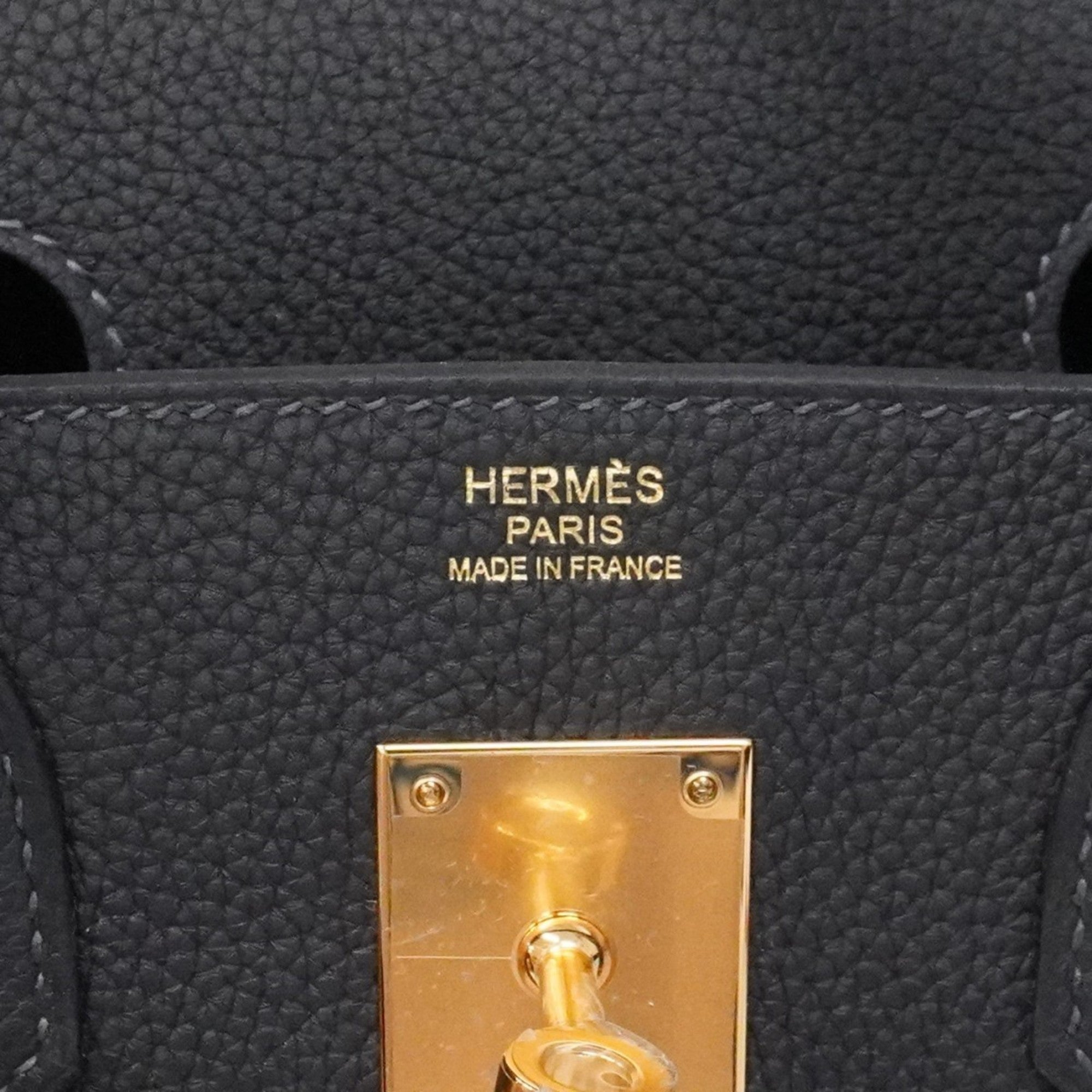 Hermes Blue Nuit Togo Leather Handbag (Pre-Owned)