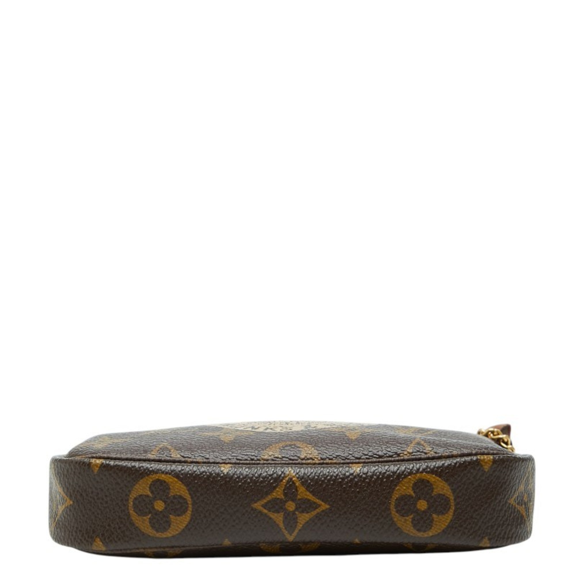 Louis Vuitton Monogram Brown Pvc Leather Handbag Pouch (Pre-Owned)