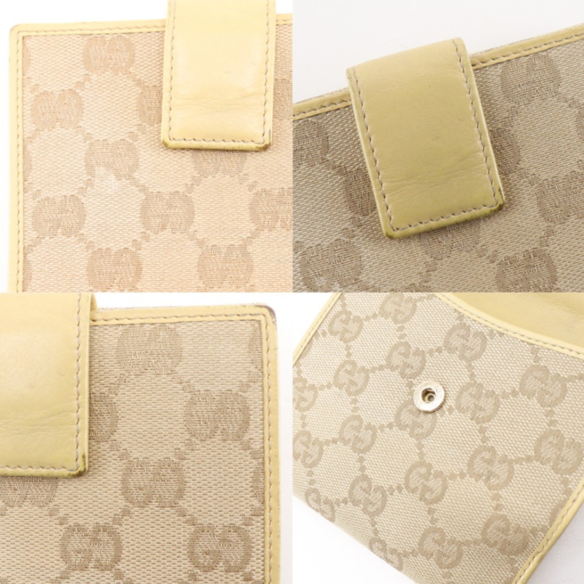 Gucci Beige Gg Canvas Wallet (Bi-Fold) (Pre-Owned)