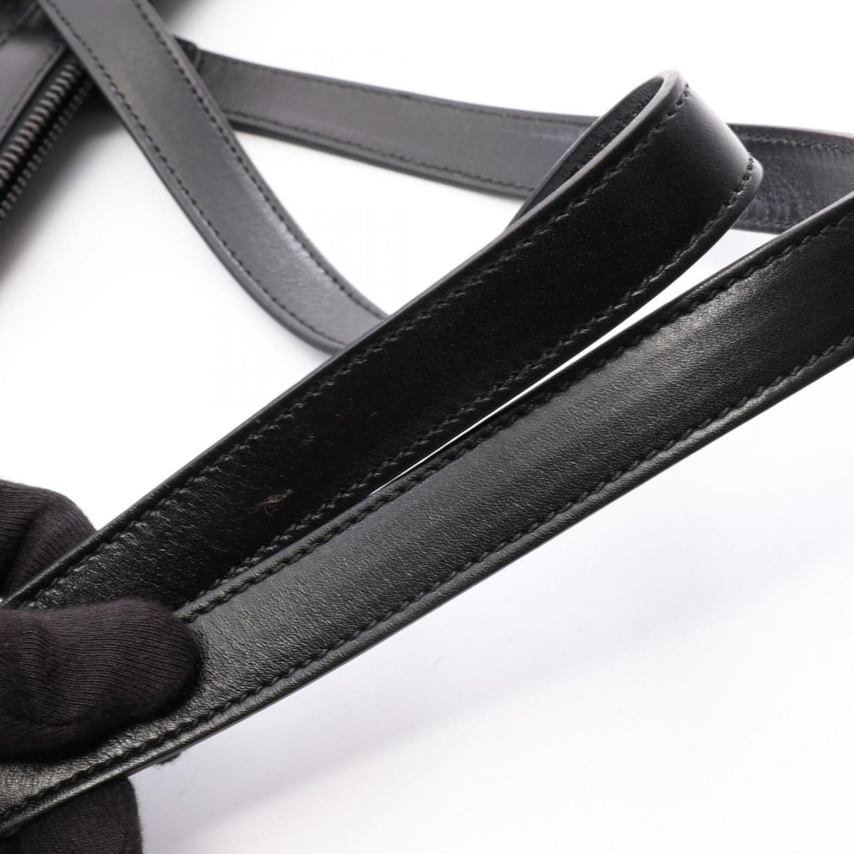 Fendi Black Canvas Leather Handbag Shoulder Bag (Pre-Owned)