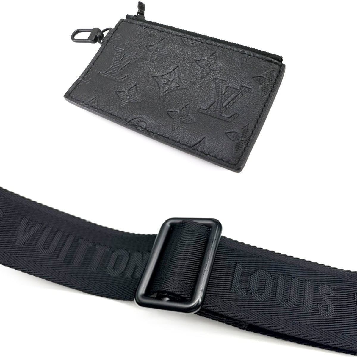 Louis Vuitton Black Monogram Shadow Handbag Shoulder Bag (Pre-Owned)