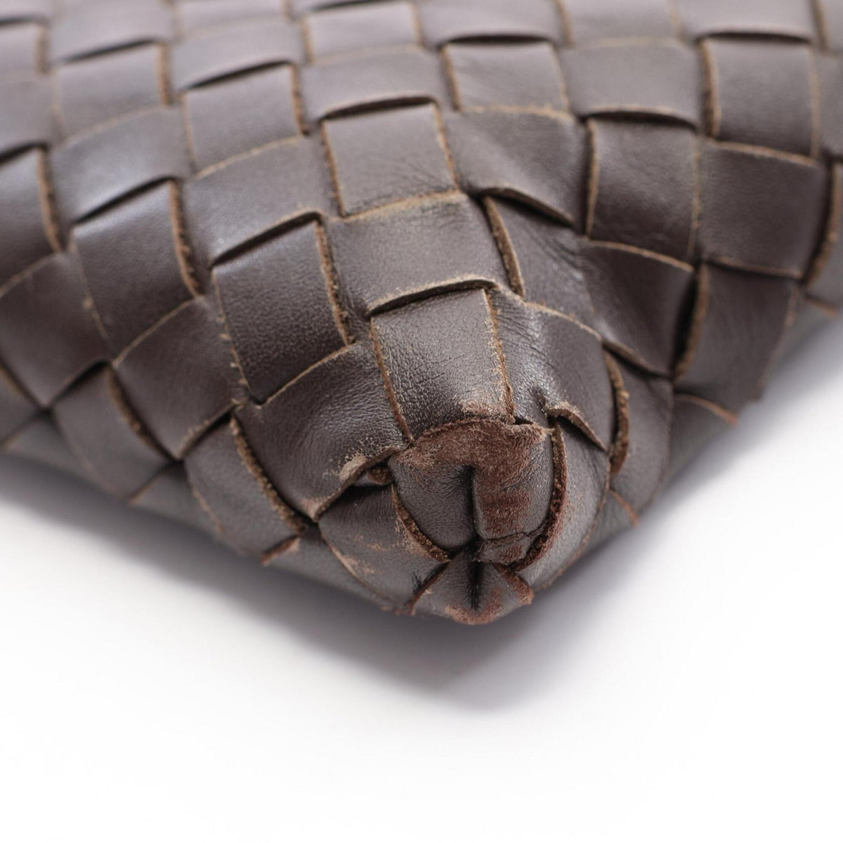 Bottega Veneta Brown Leather Handbag Shoulder Bag (Pre-Owned)