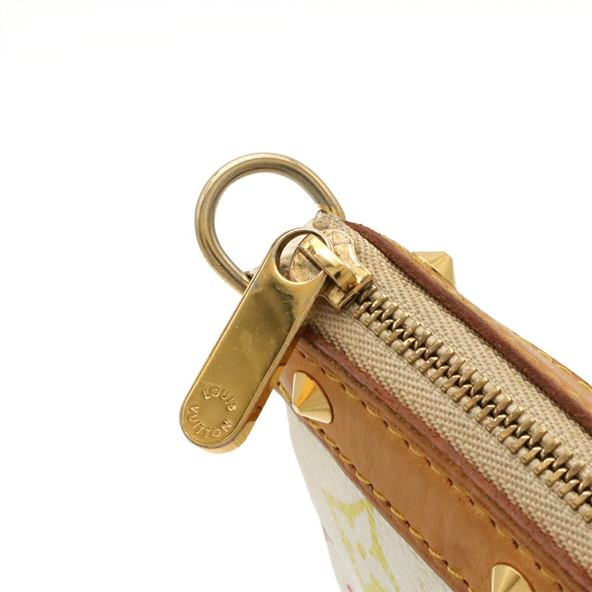 Louis Vuitton Blanc Monogram Canvas Pochette Pouch (Pre-Owned)