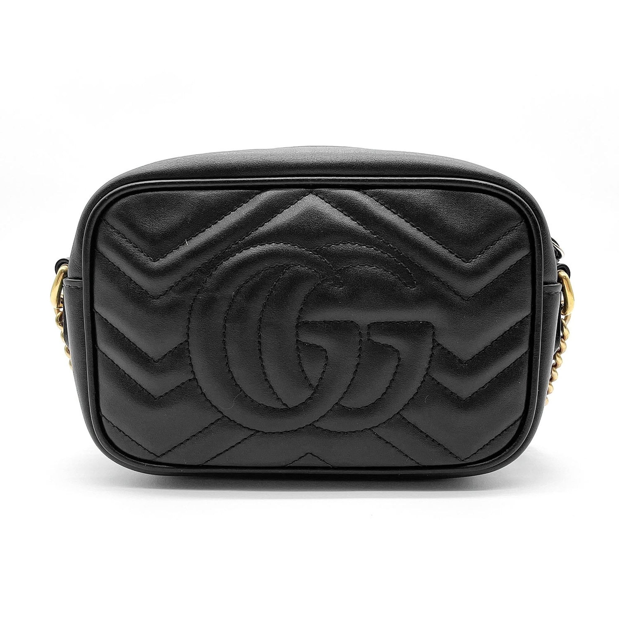 Gucci Black Metal Leather Shoulder Bag (Pre-Owned)
