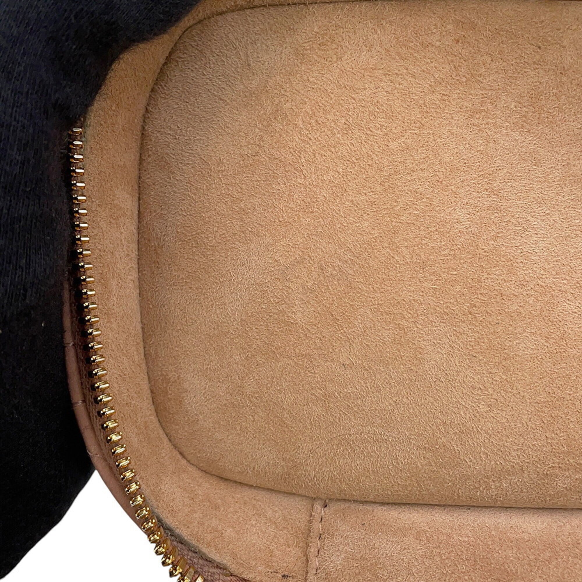 Christian Dior Pink Beige Leather Handbag Vanity Bag (Pre-Owned)