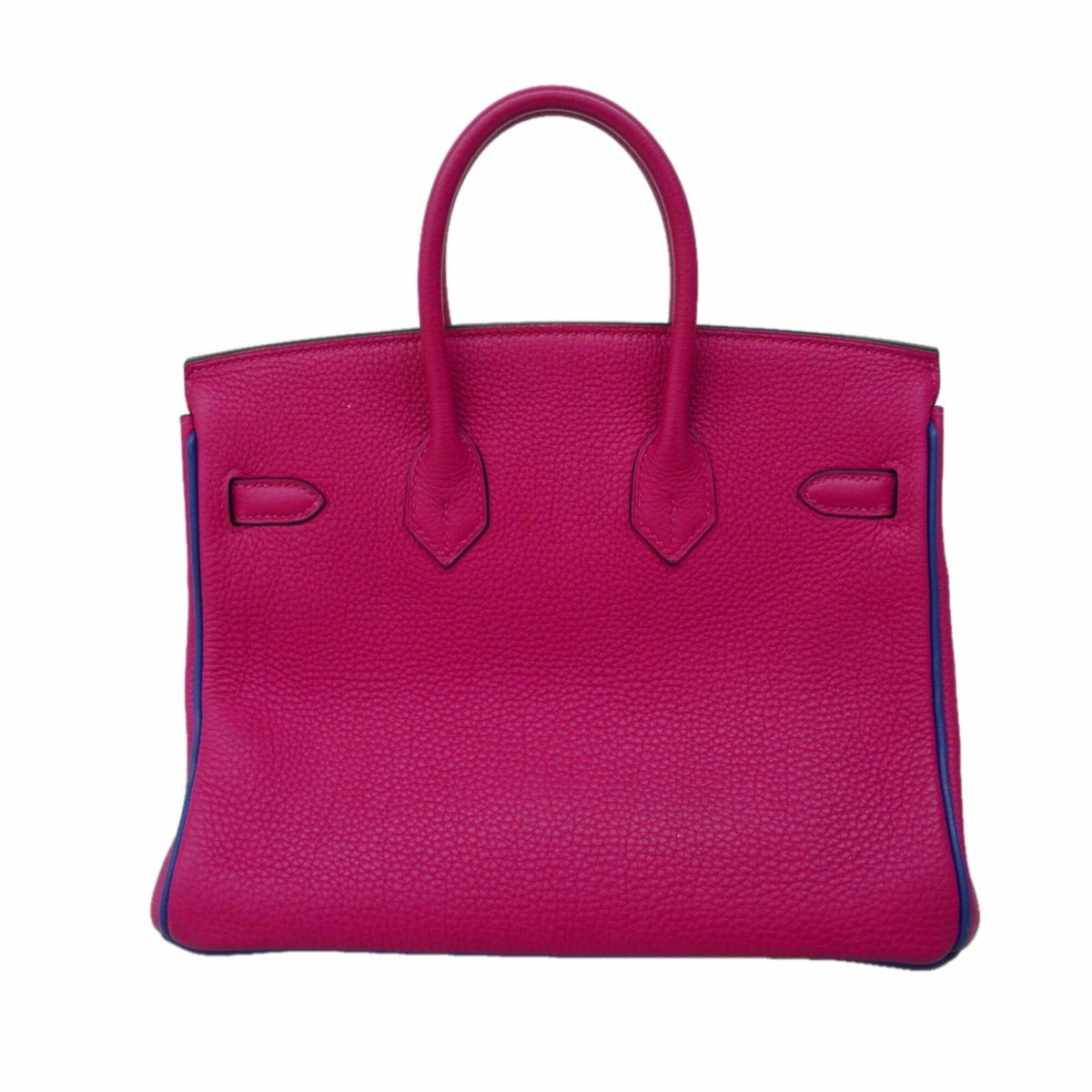 Hermes Blue Royal Rose Purple Togo Leather Handbag (Pre-Owned)