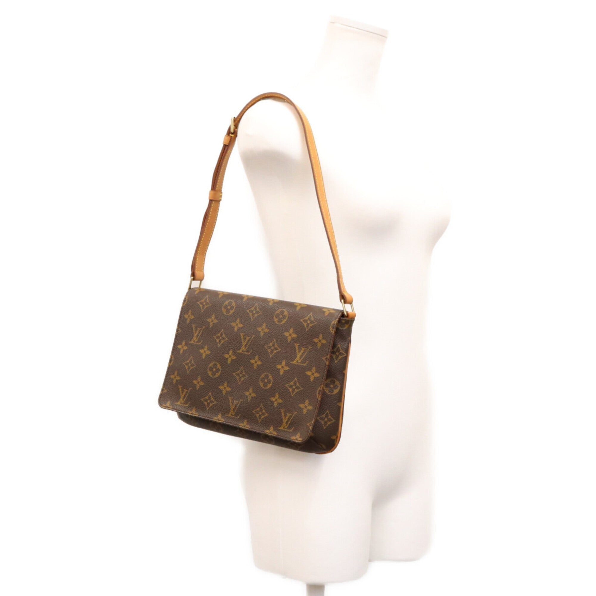 Louis Vuitton Brown Monogram Shoulder Bag (Pre-Owned)