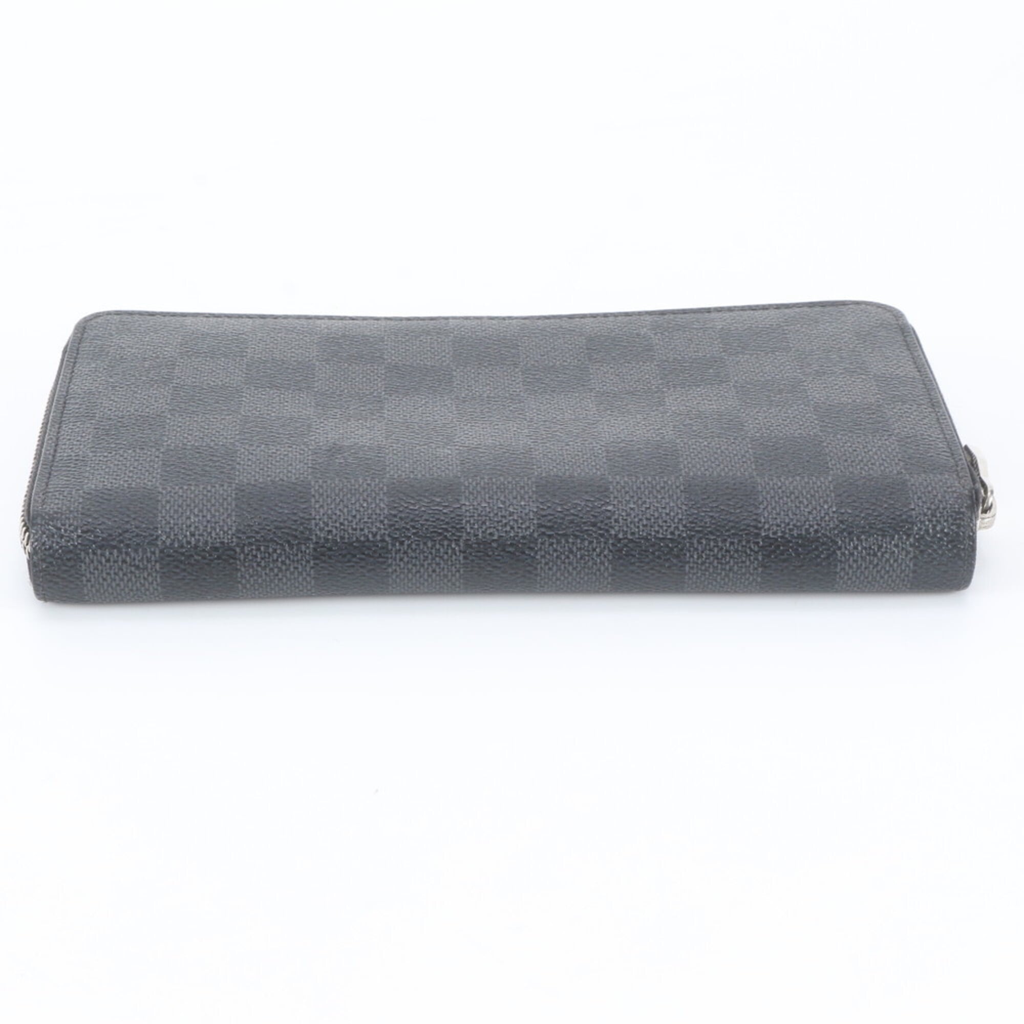 Louis Vuitton Black Leather Coated Canvas Long Wallet (Bi-Fold) (Pre-Owned)