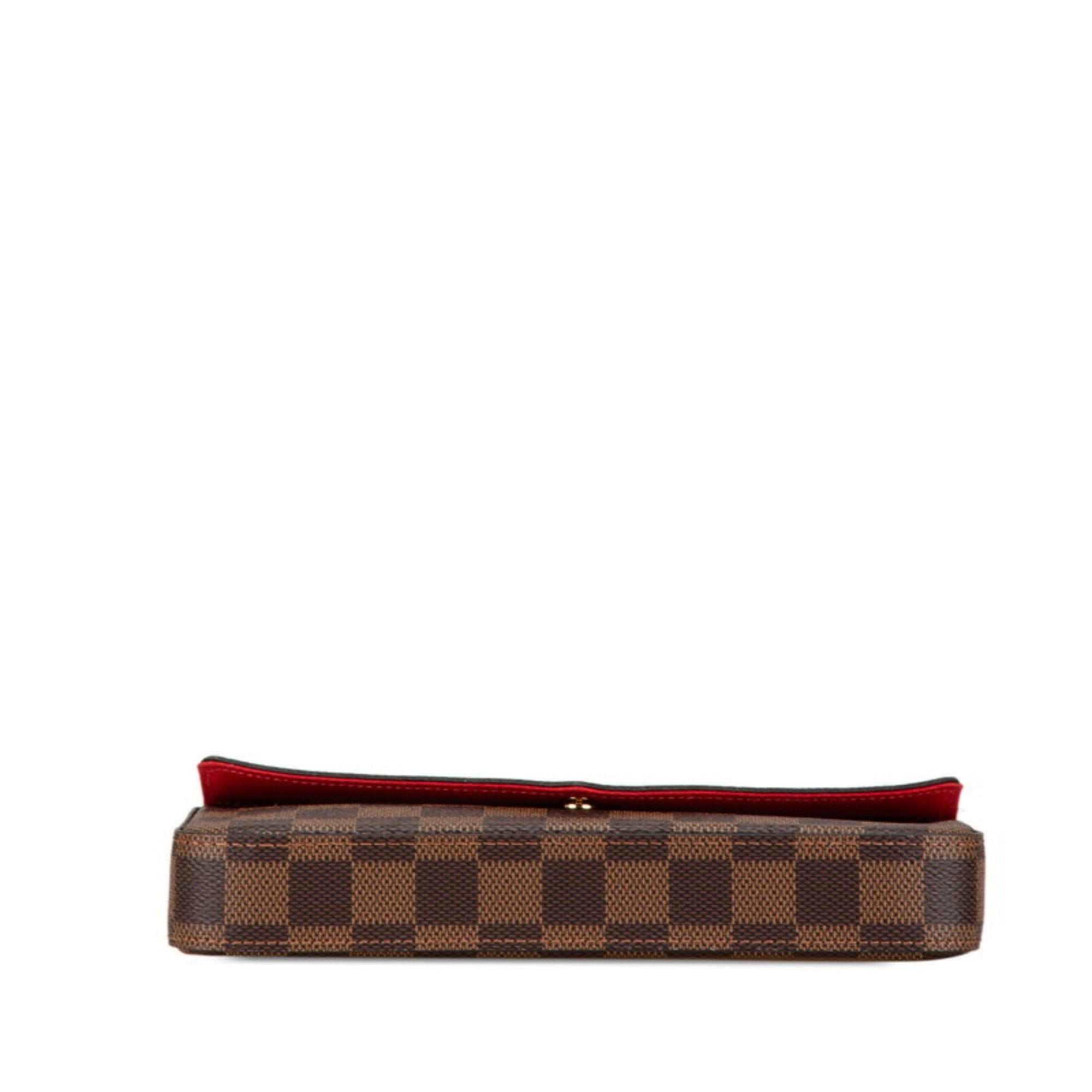 Louis Vuitton Brown Pvc Leather Pochette (Pre-Owned)