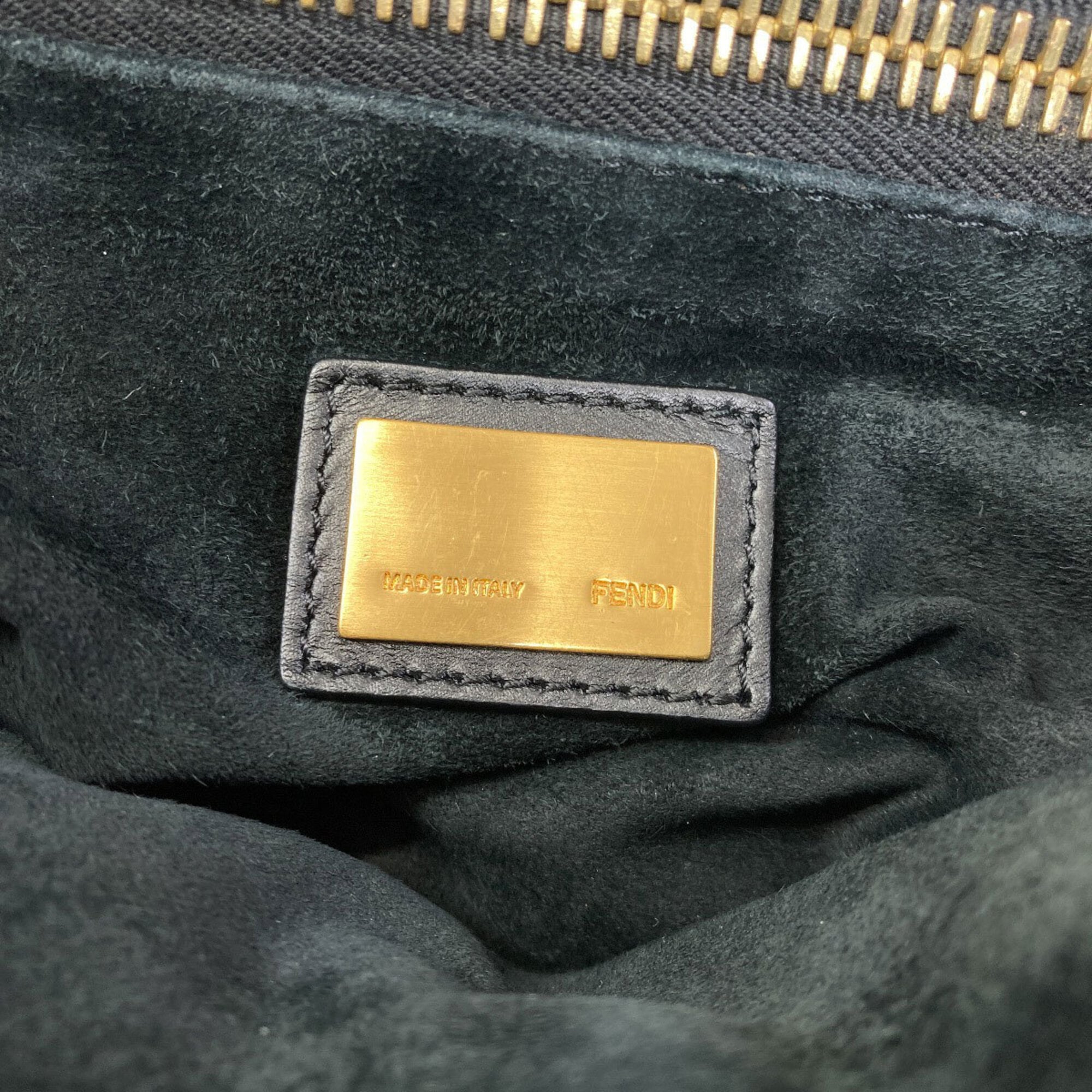 Fendi Peekaboo Black Leather Handbag (Pre-Owned)