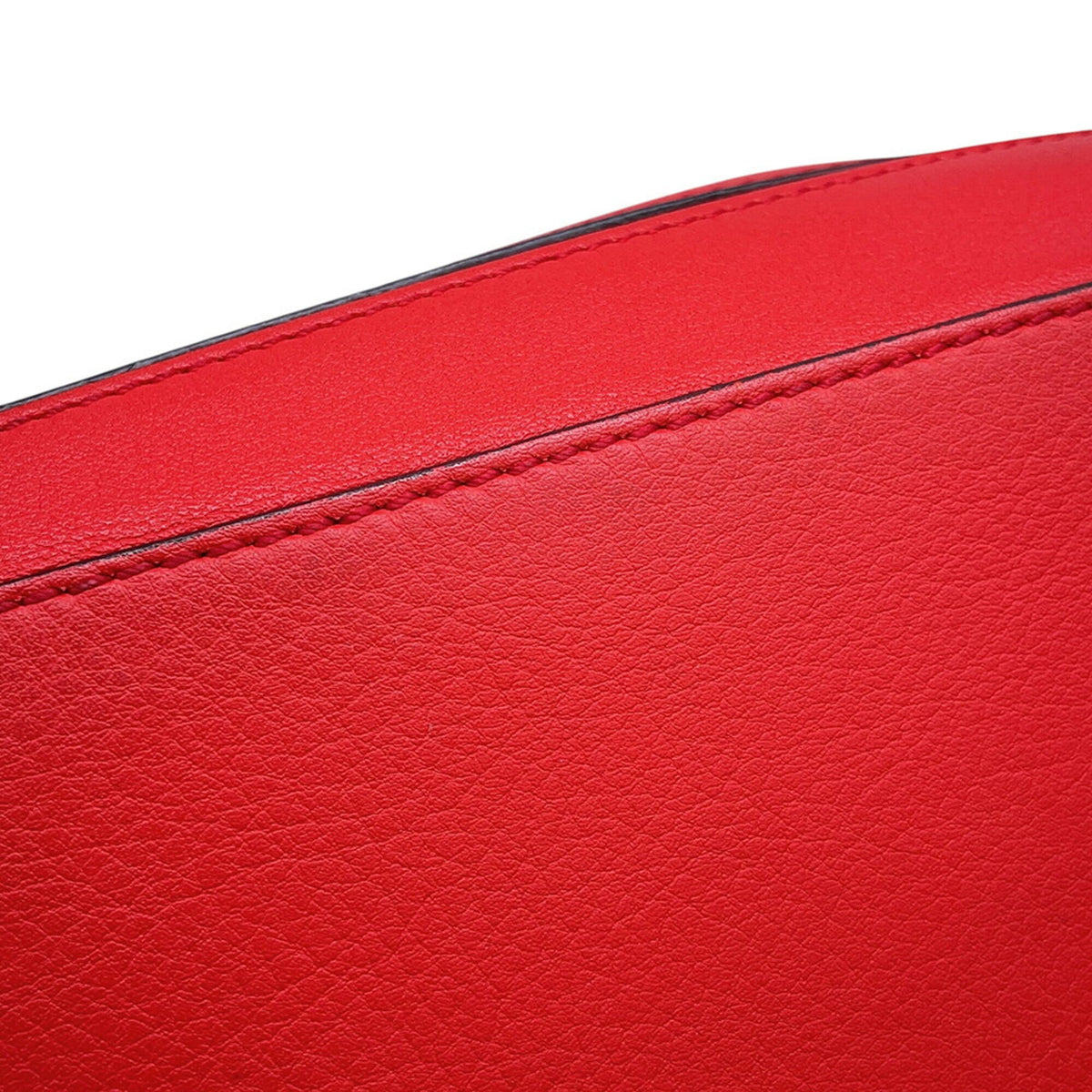Loewe Red Color Leather Handbag Shoulder Bag (Pre-Owned)