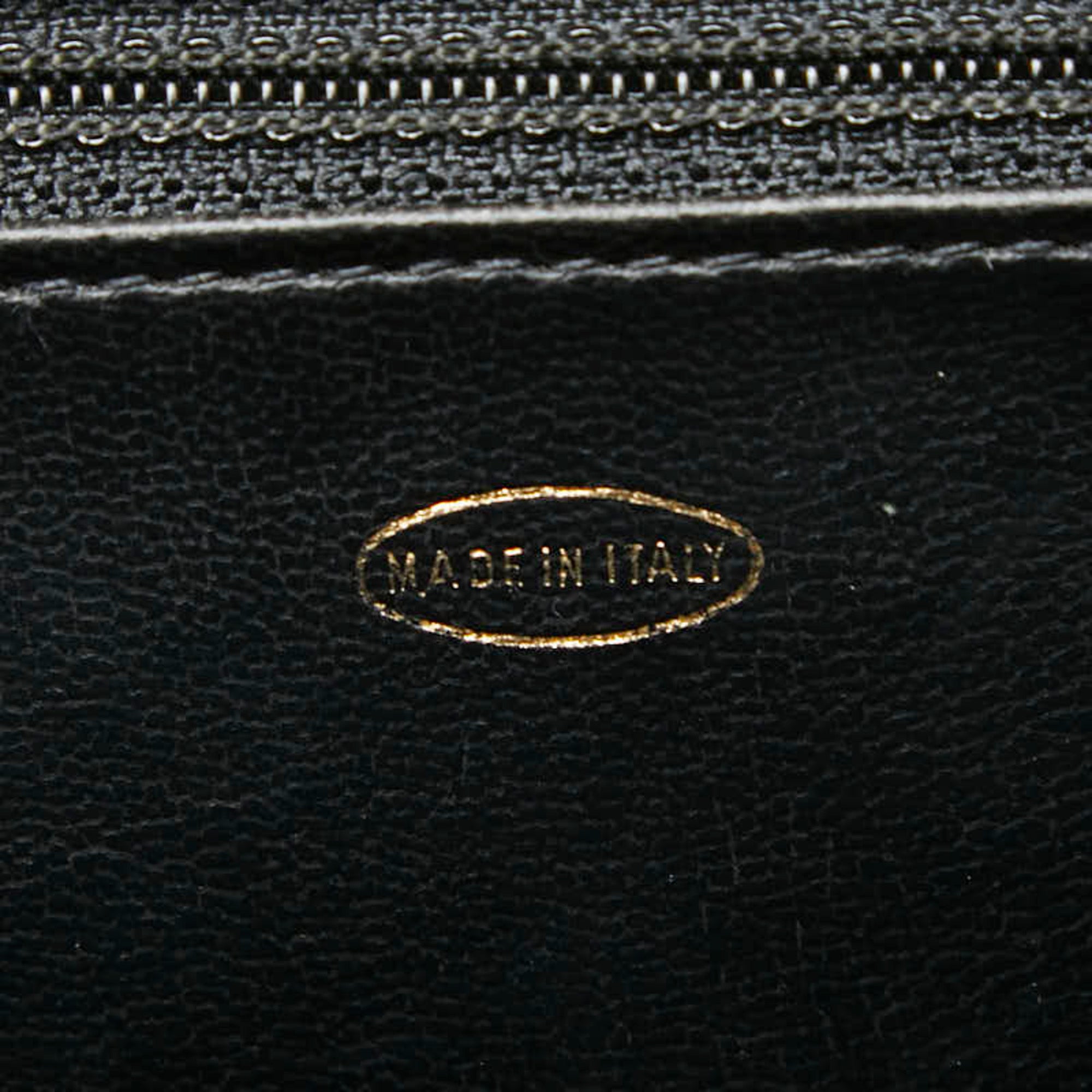 Chanel Bicolor Black Leather Shoulder Bag Vanity Bag (Pre-Owned)